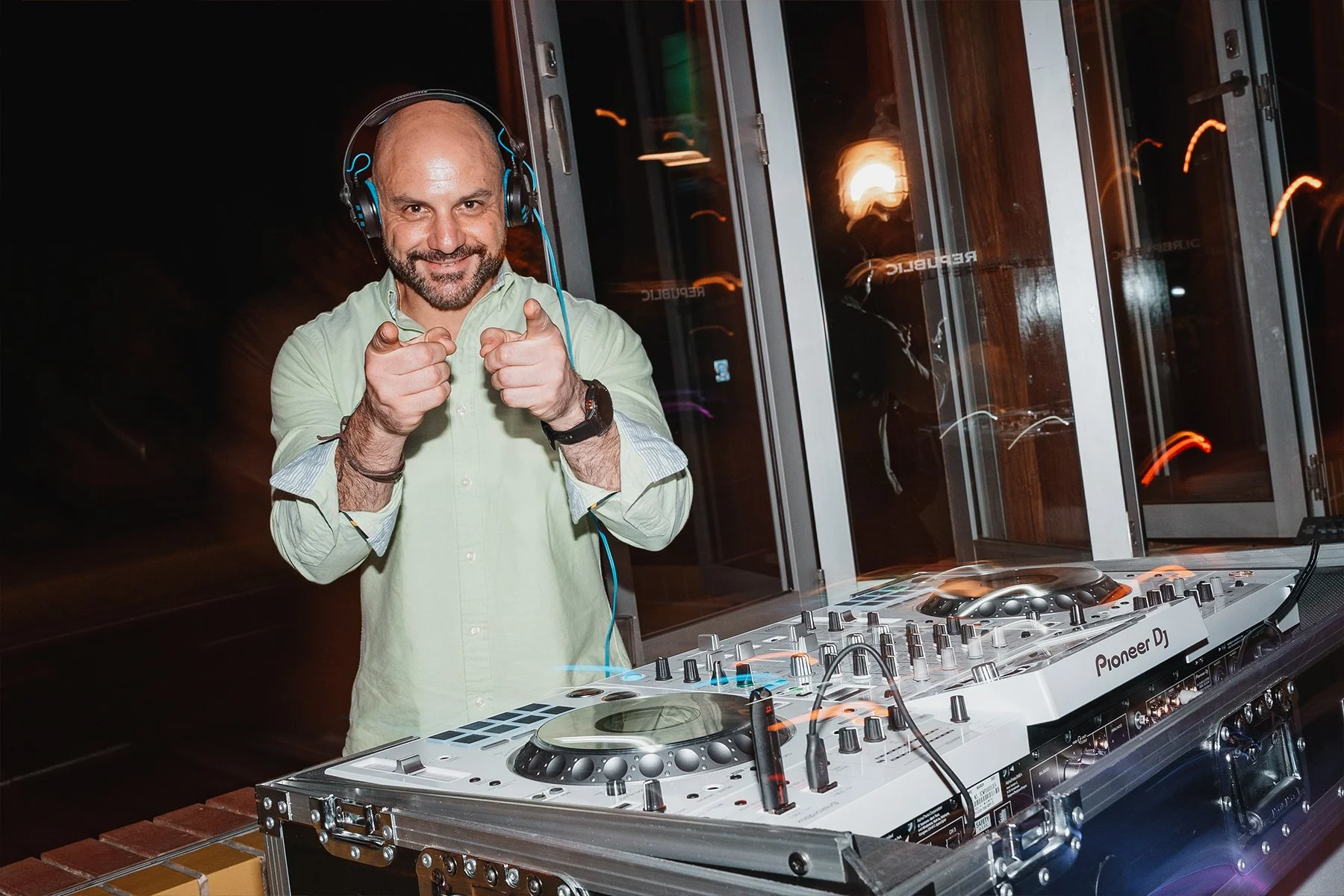 DJ Ali B spinning some tunes on NYE