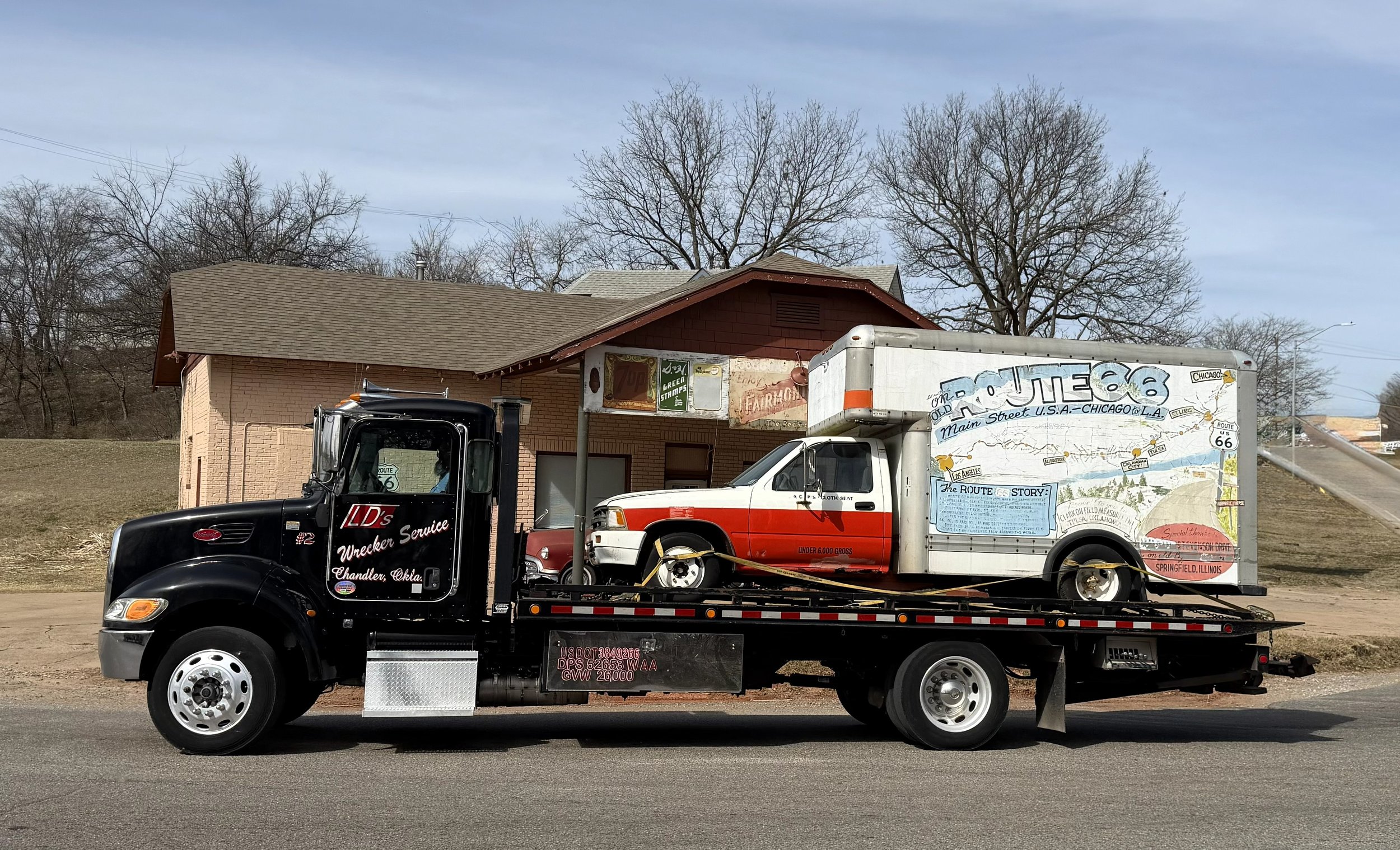 Traveling through Chandler, Oklahoma