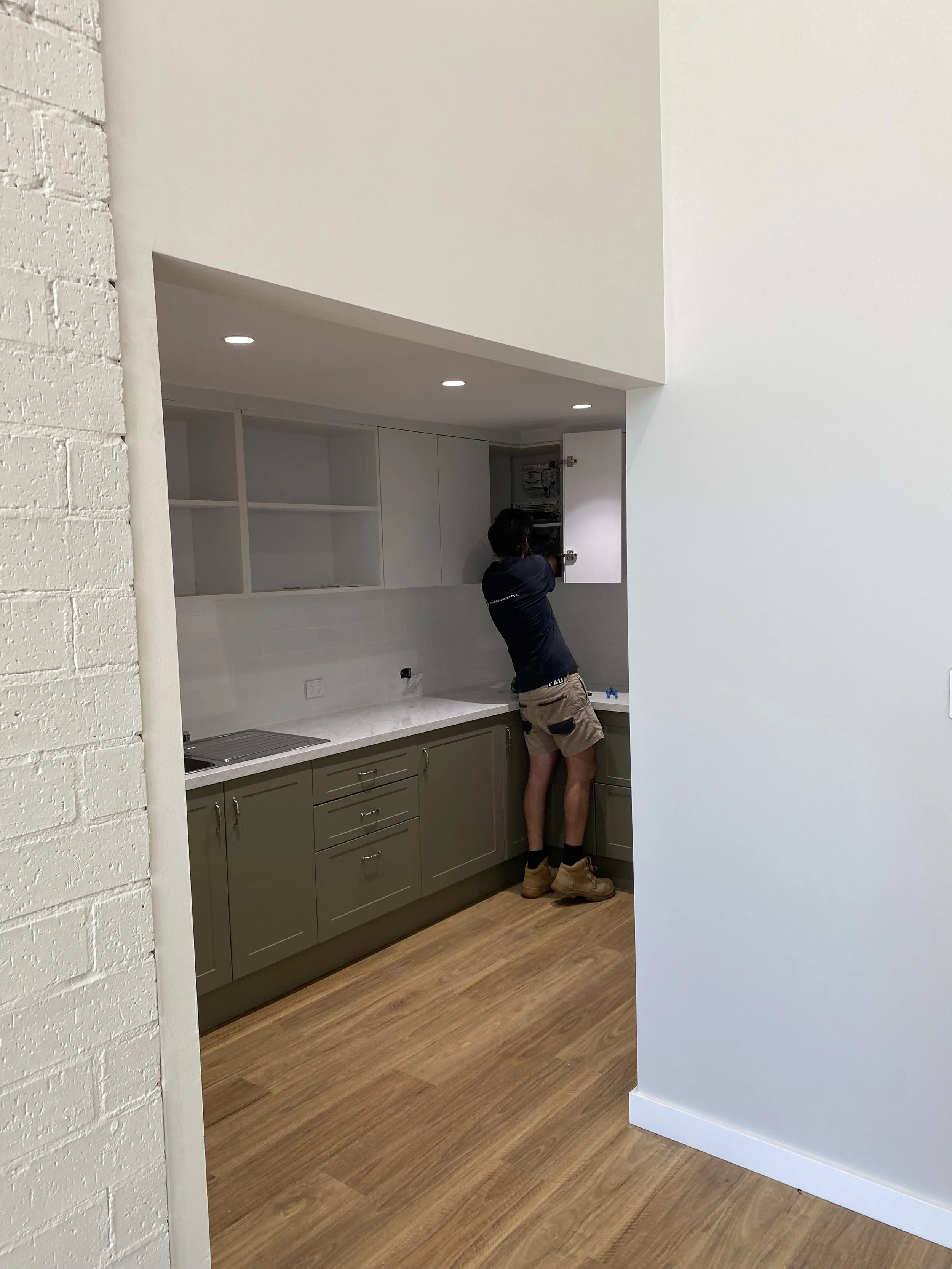 Kitchen renovation with all new lighting