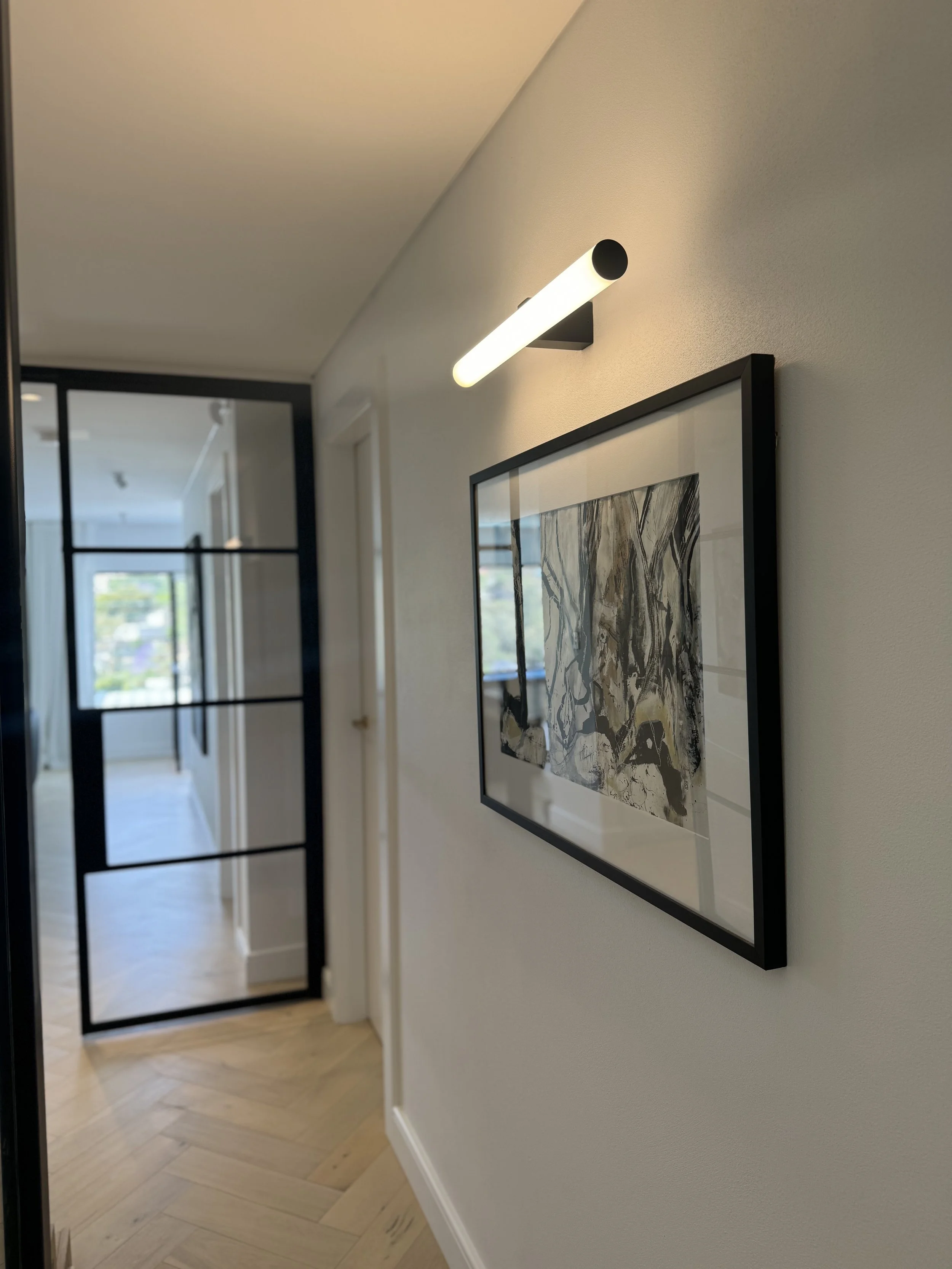 Home renovation with feature lighting