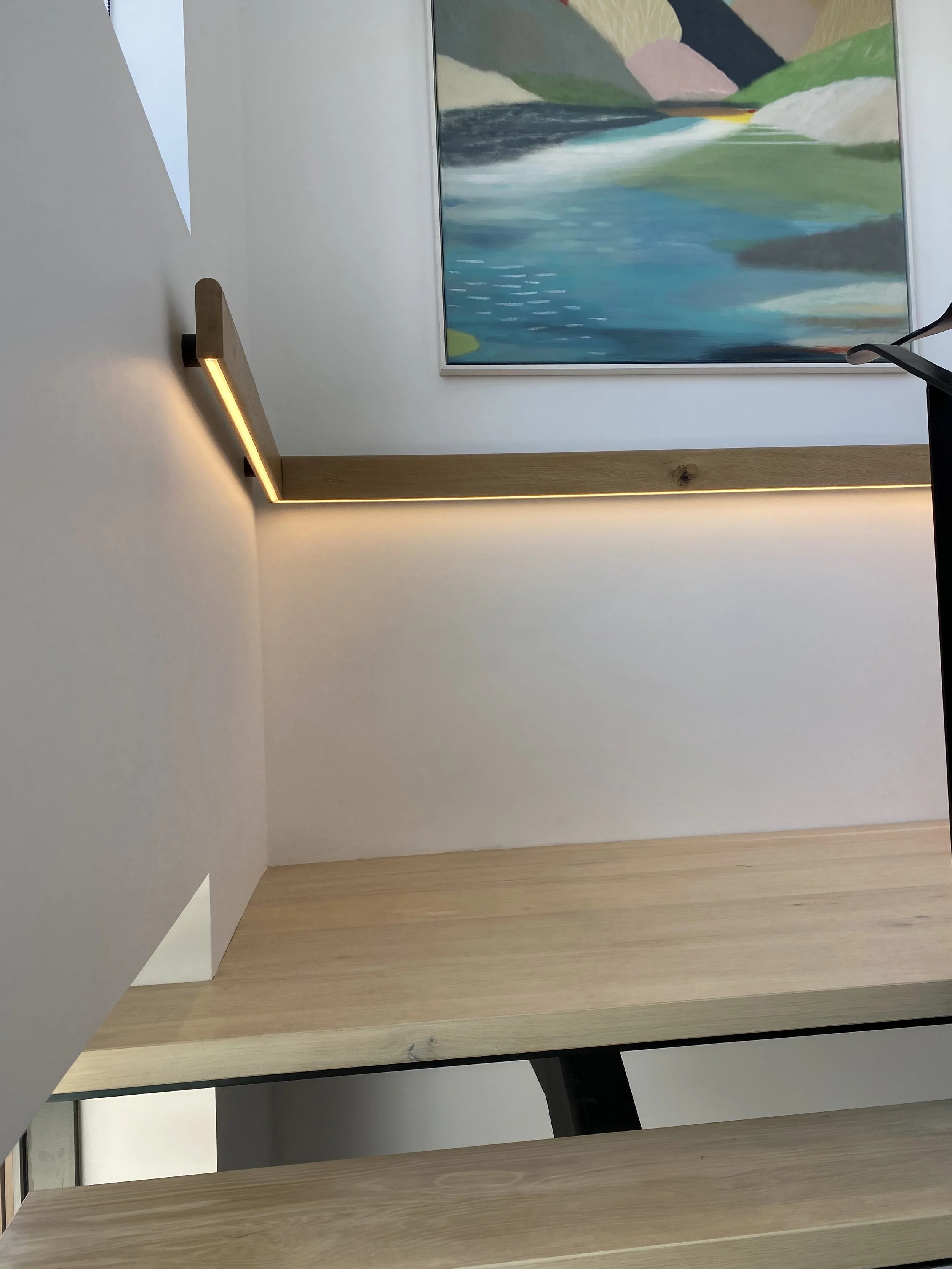 Home renovation with feature lighting