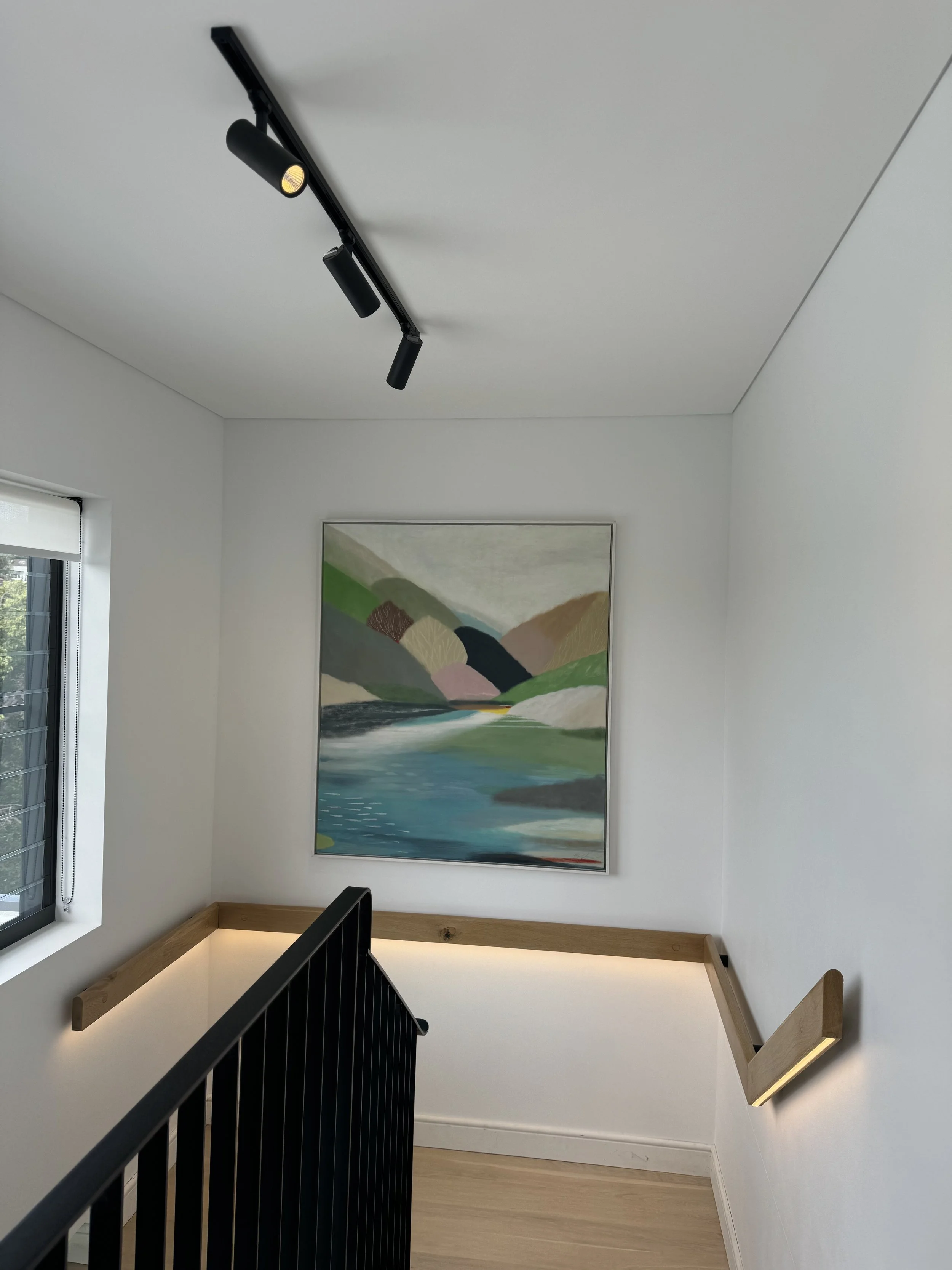 Home renovation with feature lighting