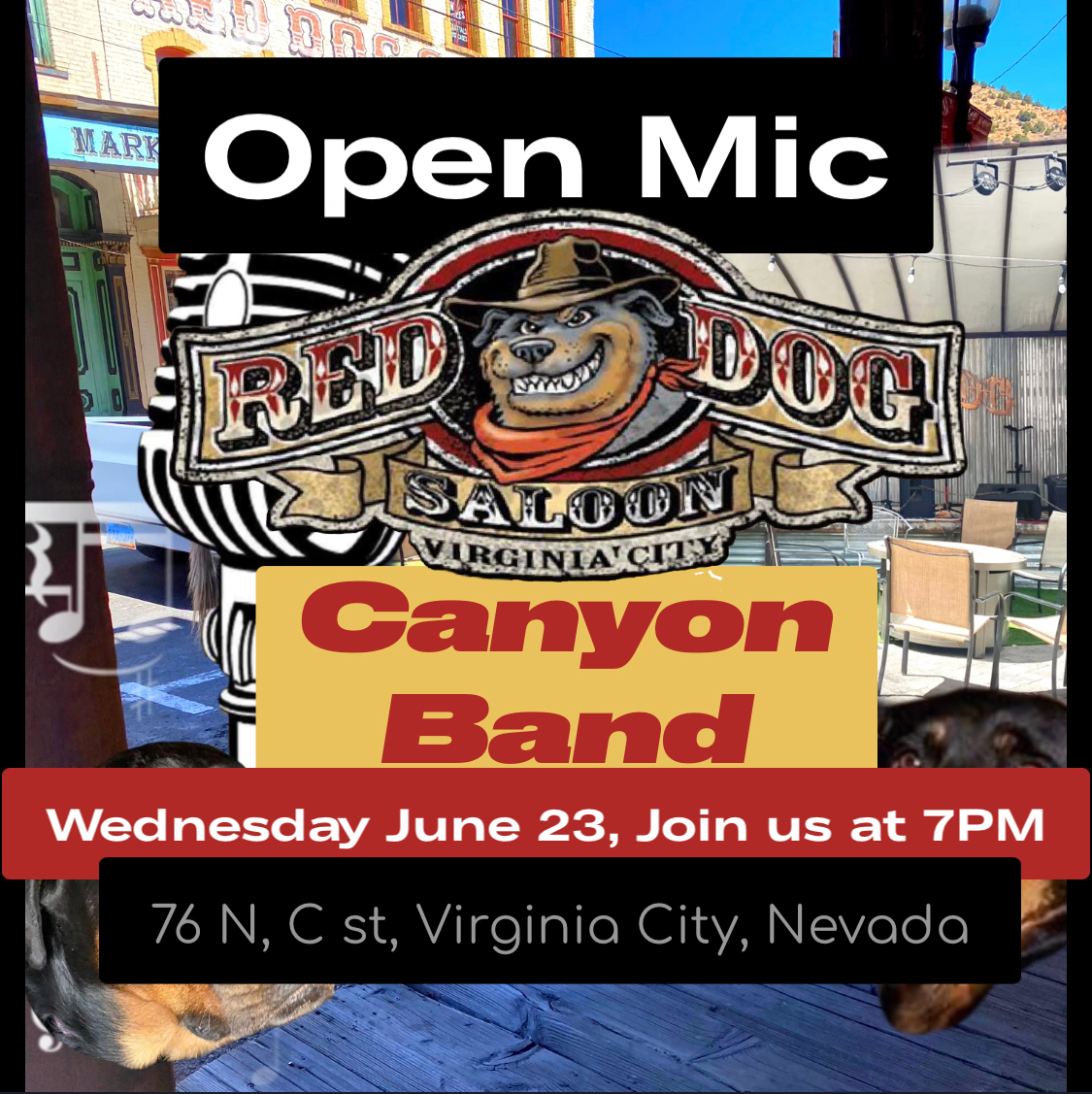 Open Mic with The Canyon Band