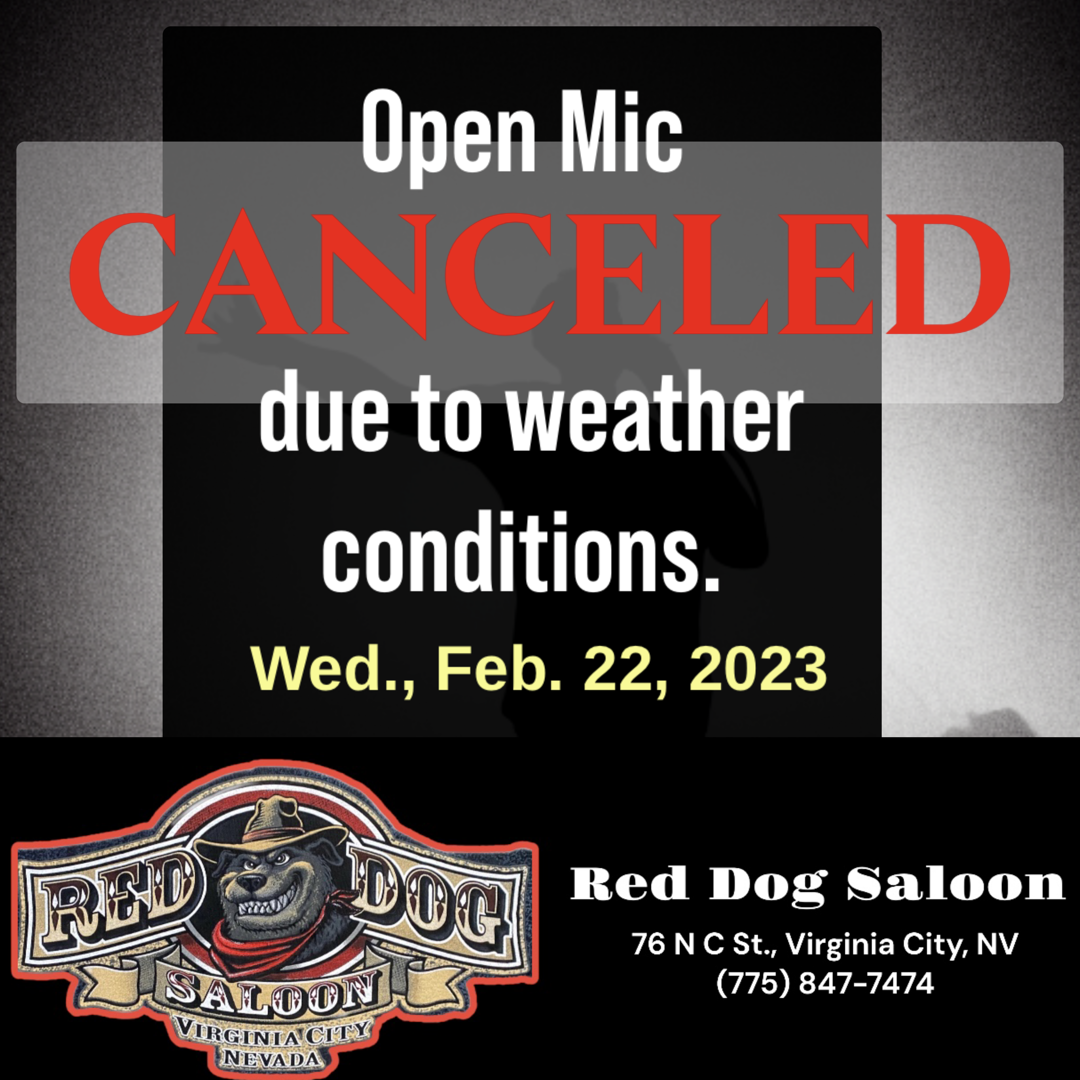 CANCELED Open Mic/Jam - Bad weather in area.
