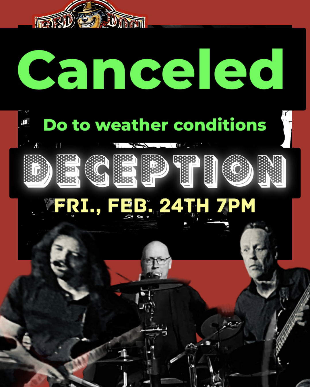 Deception Band 7pm