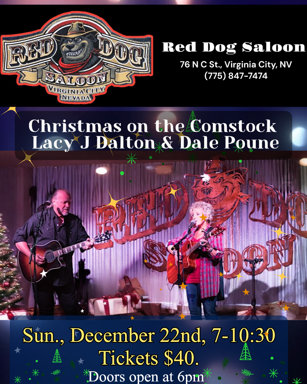 Christmas on the Comstock with Lacy J. Dalton 2024!