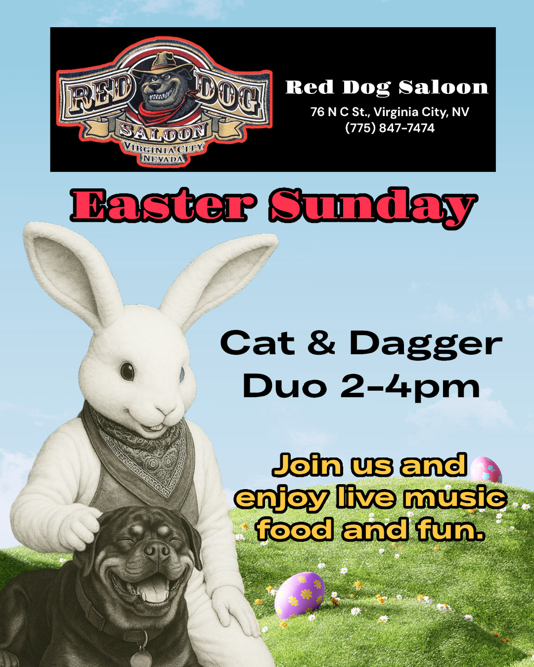 Cat &amp; Dagger Duo Sunday 2-4pm