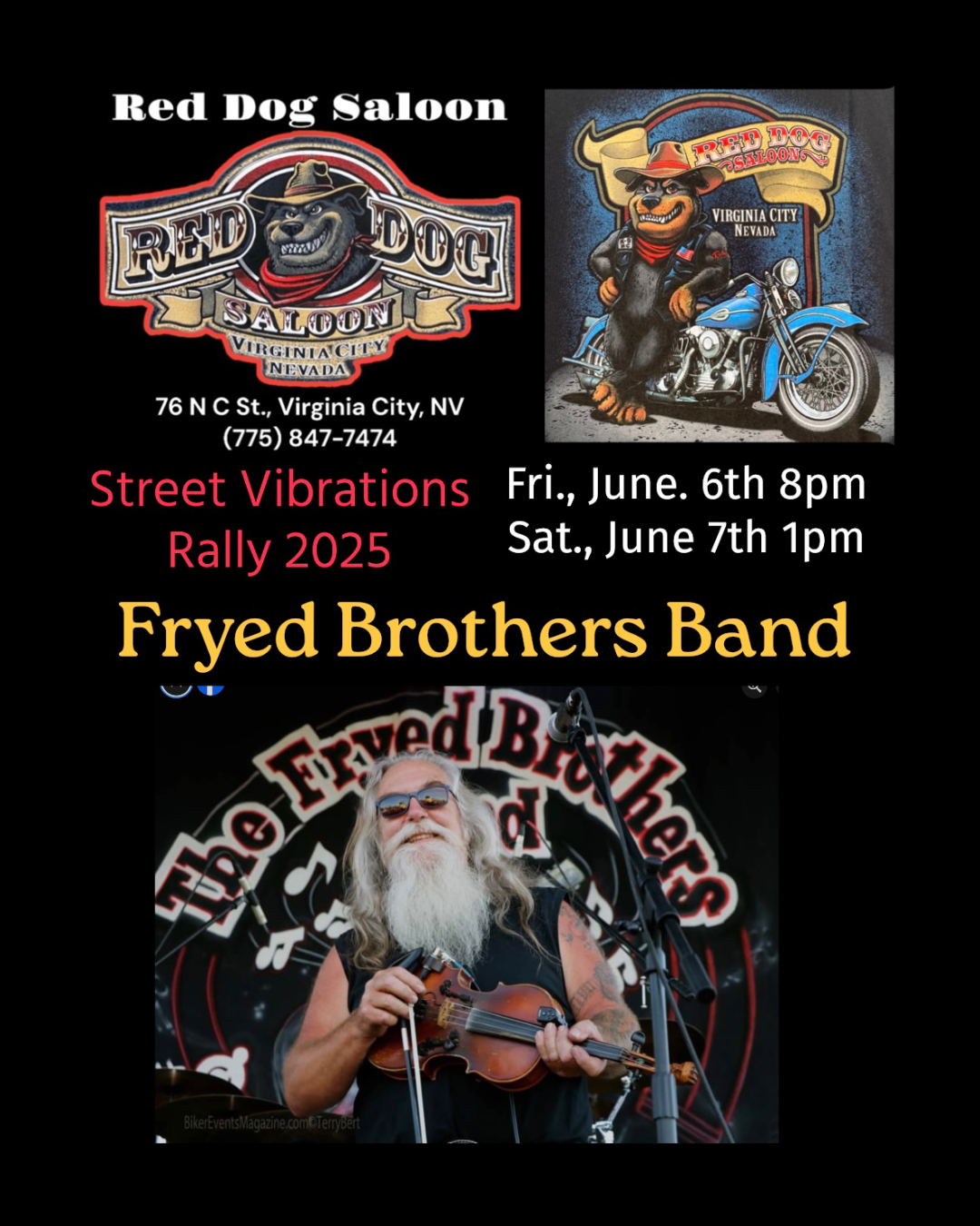 The Fryed Brothers Band - Street Vibrations Rally 2025