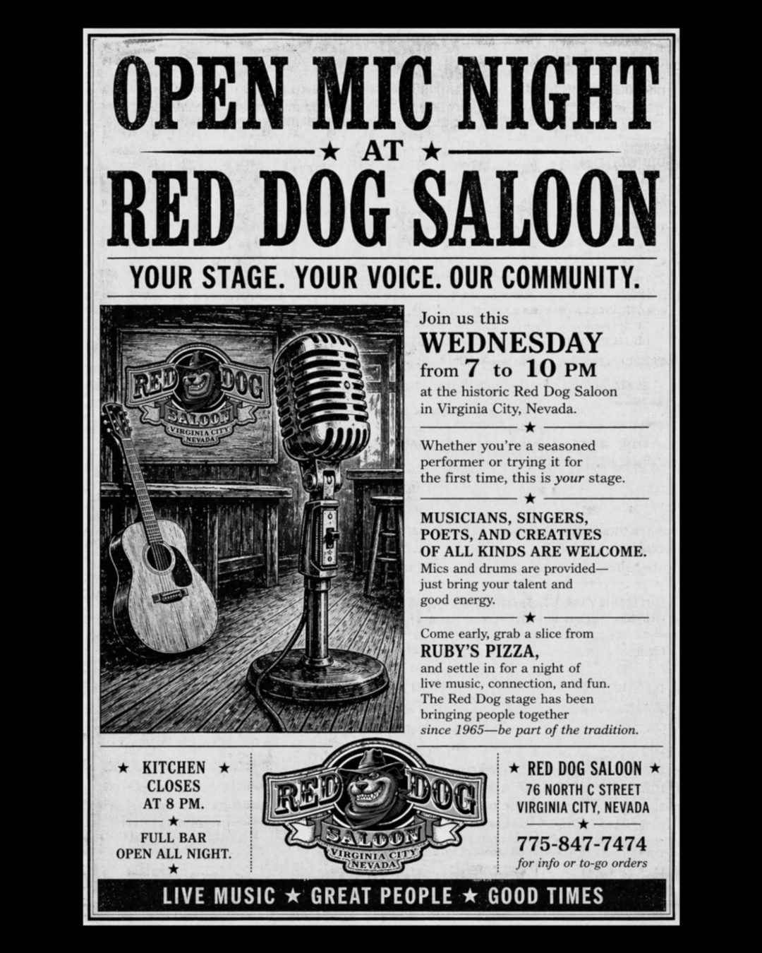 Red Dog Saloon Open Mic/Jam