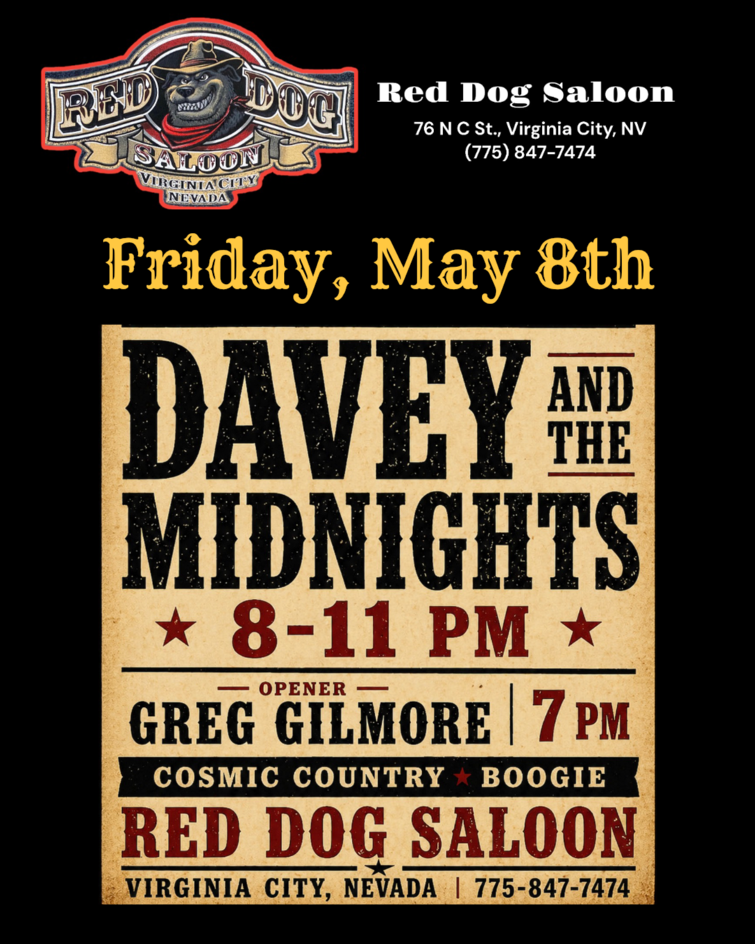 Davey and the Midnights with Greg Gilmore