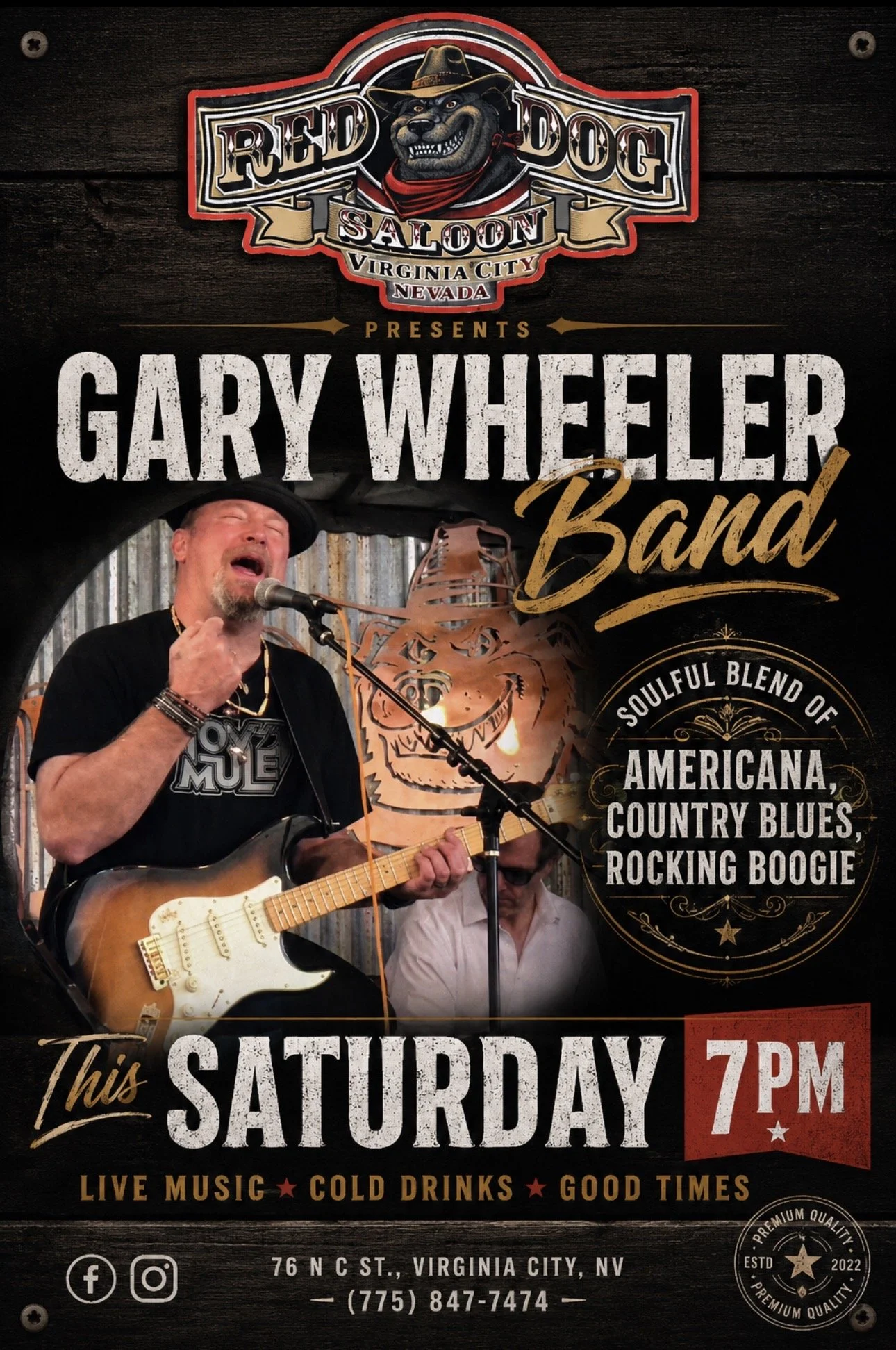 Gary Wheeler Band live at Red Dog Saloon