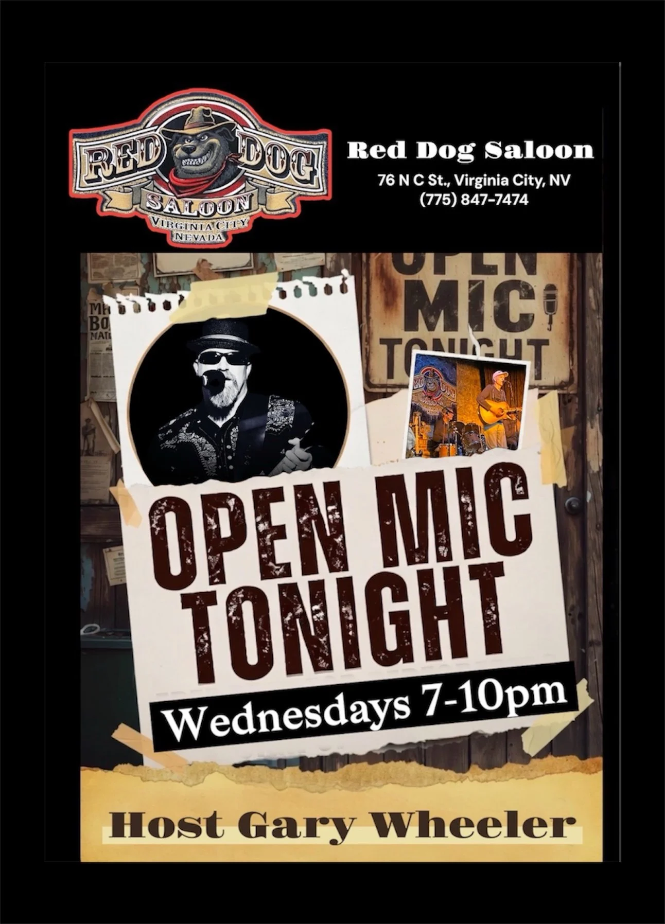 Gary Wheeler hosts Open Mic/Jam
