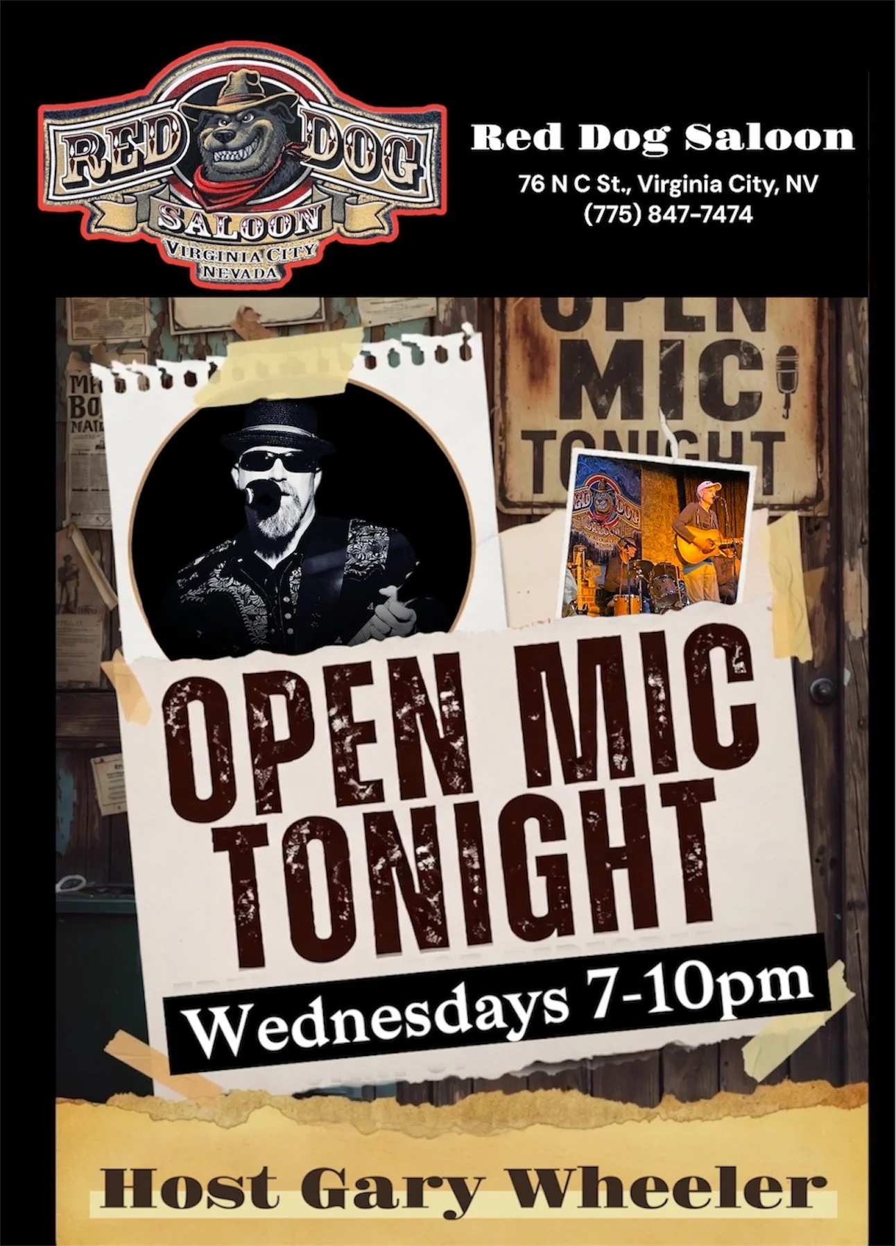Gary Wheeler hosts Open Mic/Jam