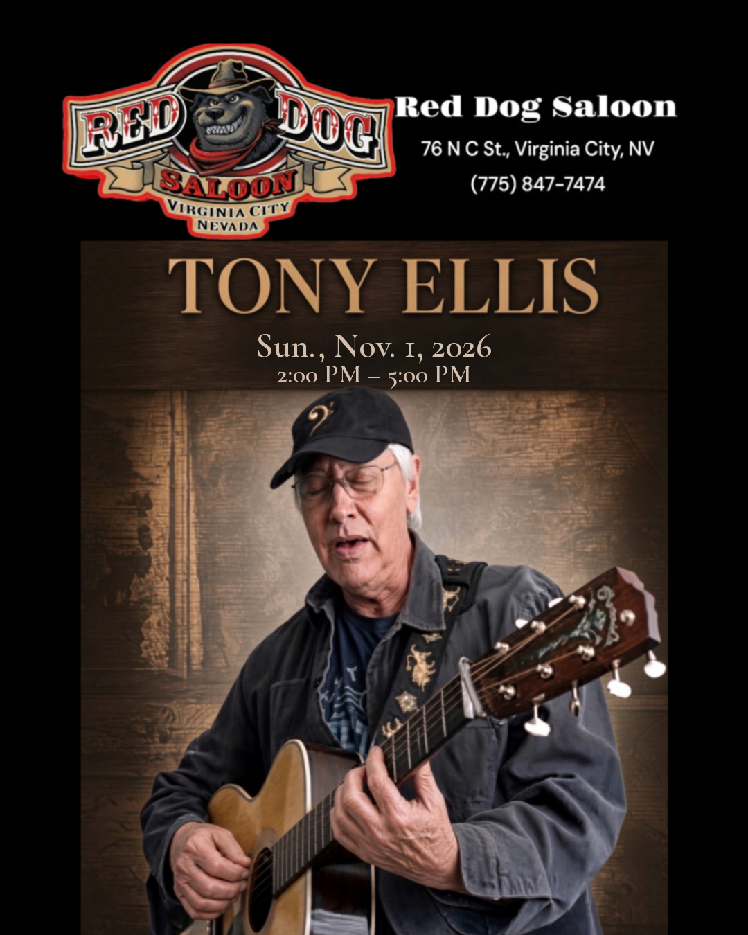 Tony Ellis live Sunday
