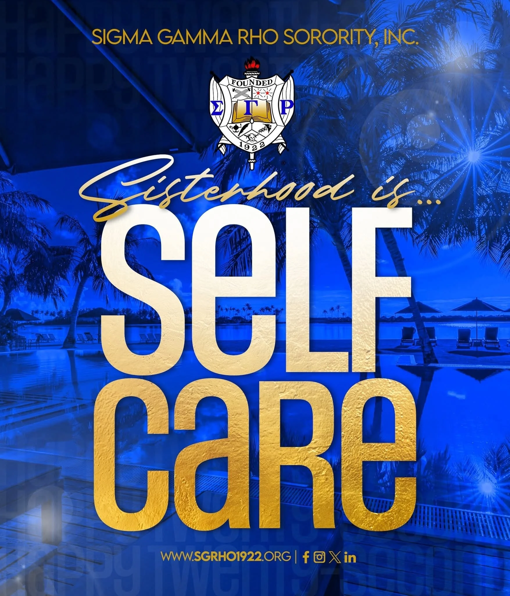 This July, we’re turning up the heat on SISTERHOOD while protecting our mental!
Sisterhood isn’t just about celebration—it’s about showing up for one another, especially when it comes to mental wellness. In Sigma Gamma Rho, s