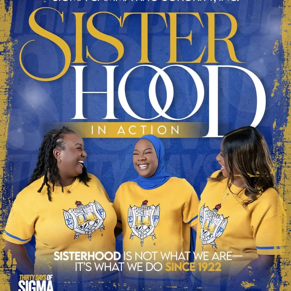 Day 2: Growth Through Sigma 💛💙 Service isn&rsquo;t just what we do&mdash;it&rsquo;s how we grow. Through every act of kindness, every moment of leadership, and every sister we uplift, we evolve into stronger, wiser, more radiant women.

Show your g