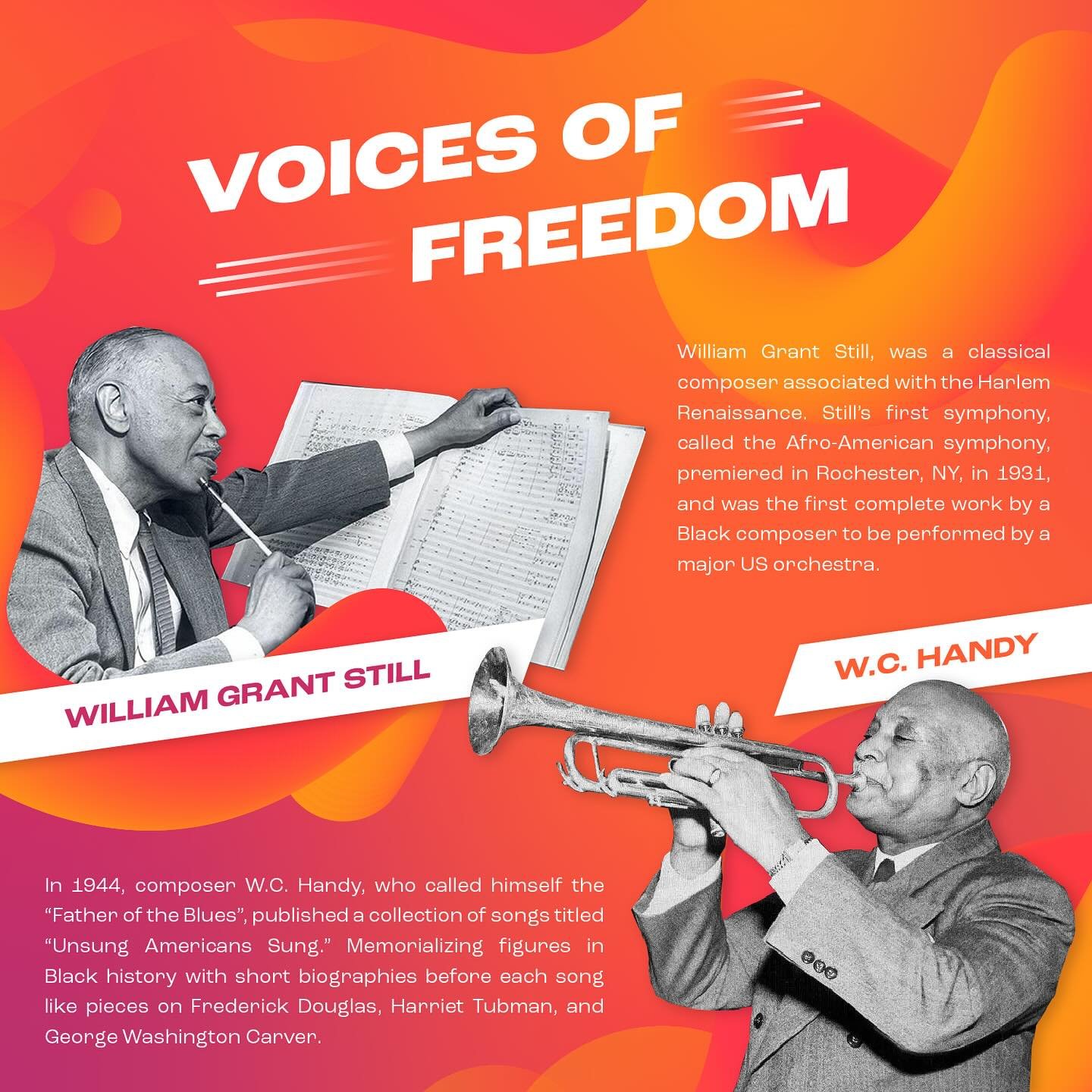 Our favorite way to learn about history is through music - so we wanted to highlight two men who shaped music in the early 1900s and were pioneers for revolution in their time. 

Please check out The University of Washington&rsquo;s full blog on &ldq