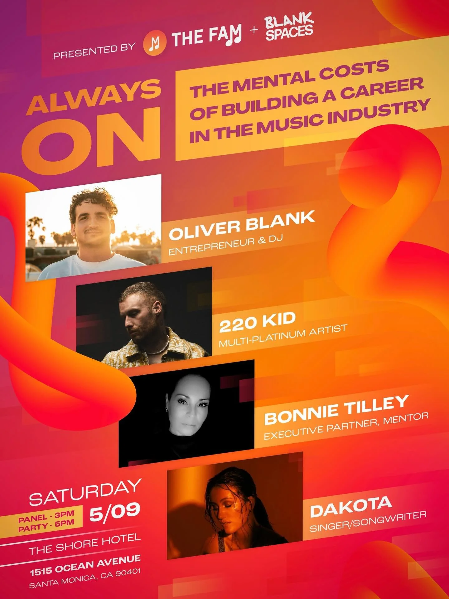 The music industry moves fast. We&rsquo;re constantly creating, posting, networking, performing, building, and trying to keep up. But what does that pressure actually cost us over time?

On May 9, we&rsquo;re bringing together artists and industry pr