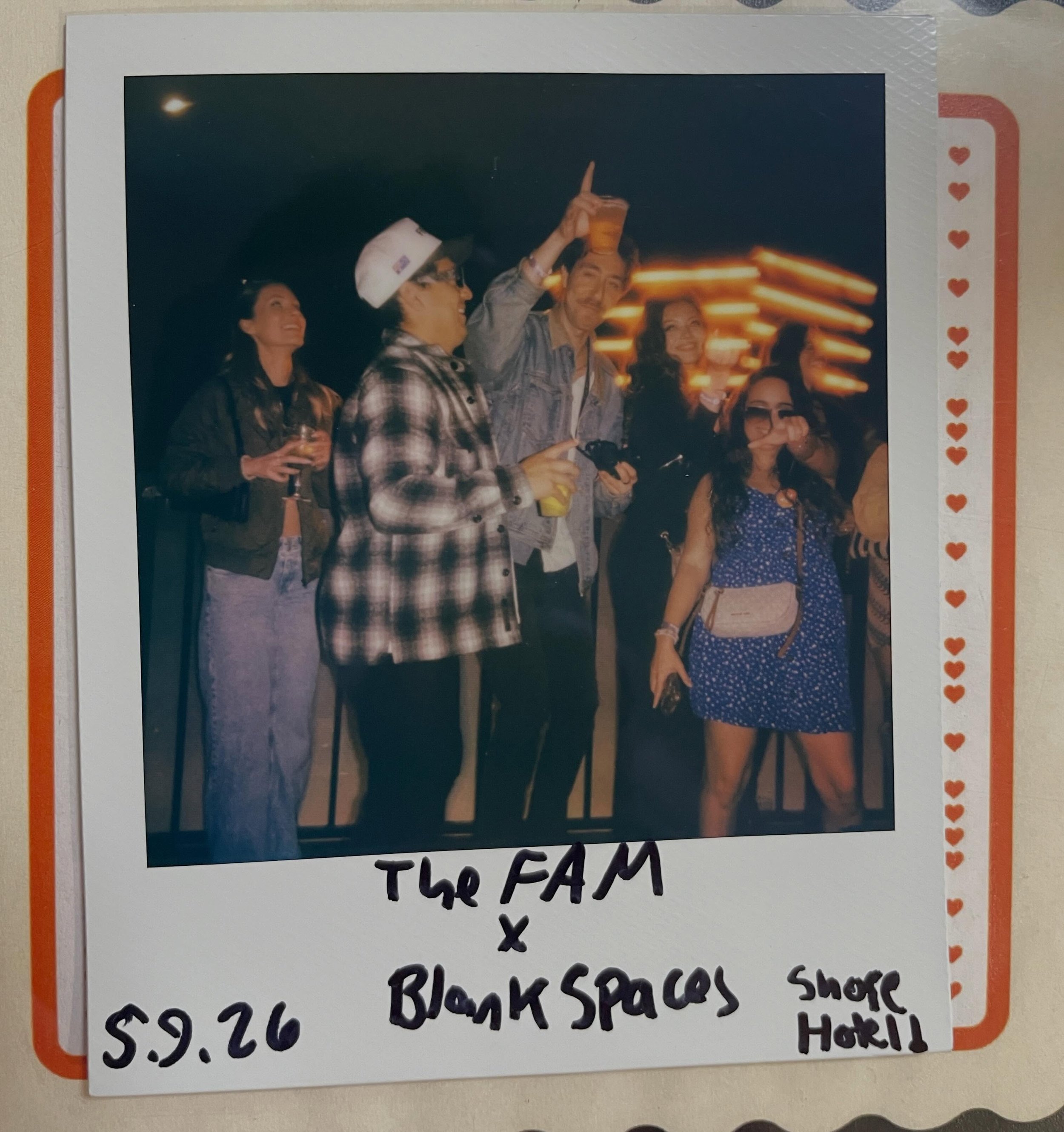 The FAM x @blankspacespresents @ @shorehotelsm on Polaroid 5.9.26