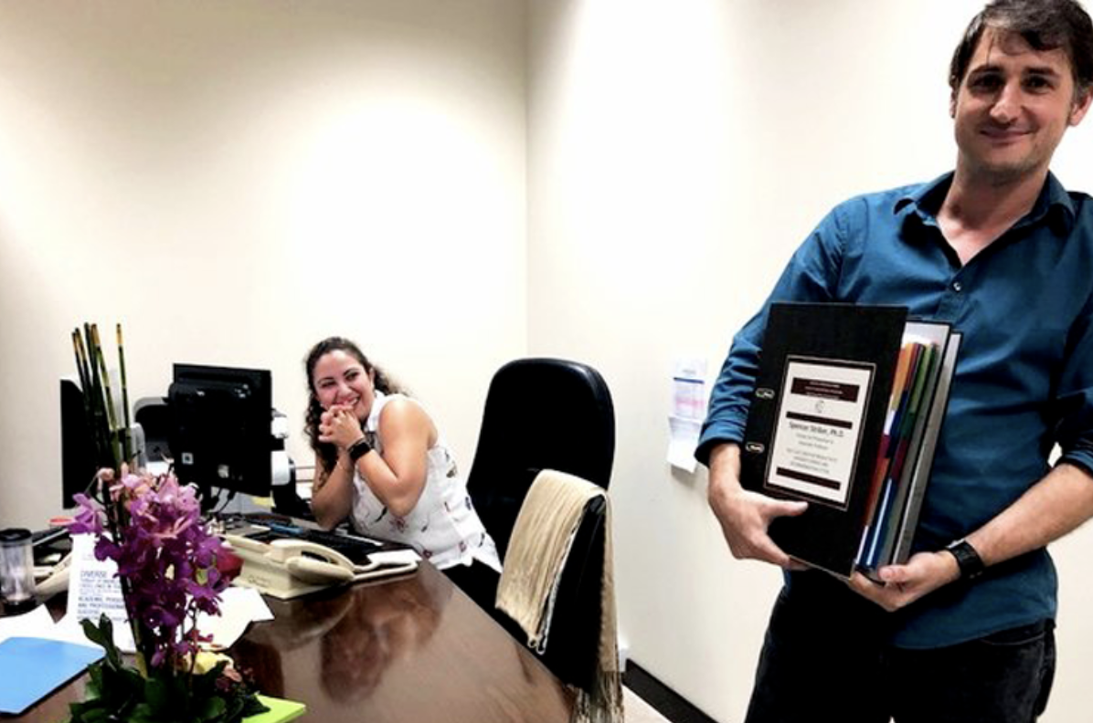 Spencer Striker, PhD, submitting my materials for promotion to Associate Professor.
Spencer Striker, PhD, submitting my materials for promotion to Associate Professor. Some heavy binders!! :)