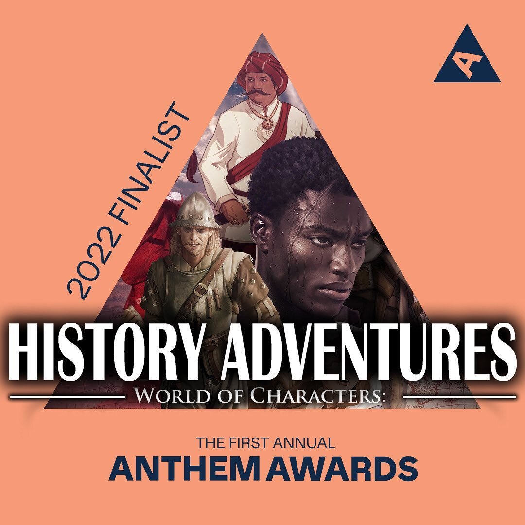Excited to announce that @history.adventures has been named a Finalist for the inaugural @anthemawards in the category of Education, Art, &amp; Culture! 

The Anthem Awards, presented by @thewebbyawards , honors mission-driven work across categories 