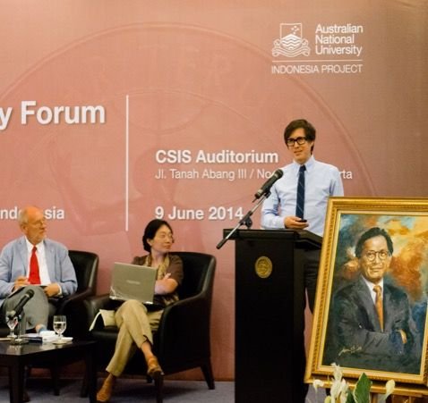 Hal Hill, Daju Resosudarmo and Matthew Wai-Poi at book launch (CSIS, 2014)