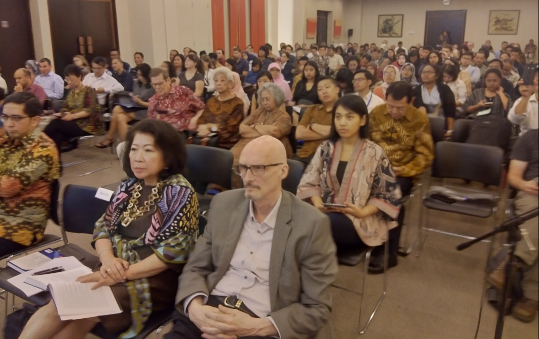 Philips J. Vermonte, Mari Pangestu and Blane Lewis at 2018 Hadi Soesastro Policy Forum