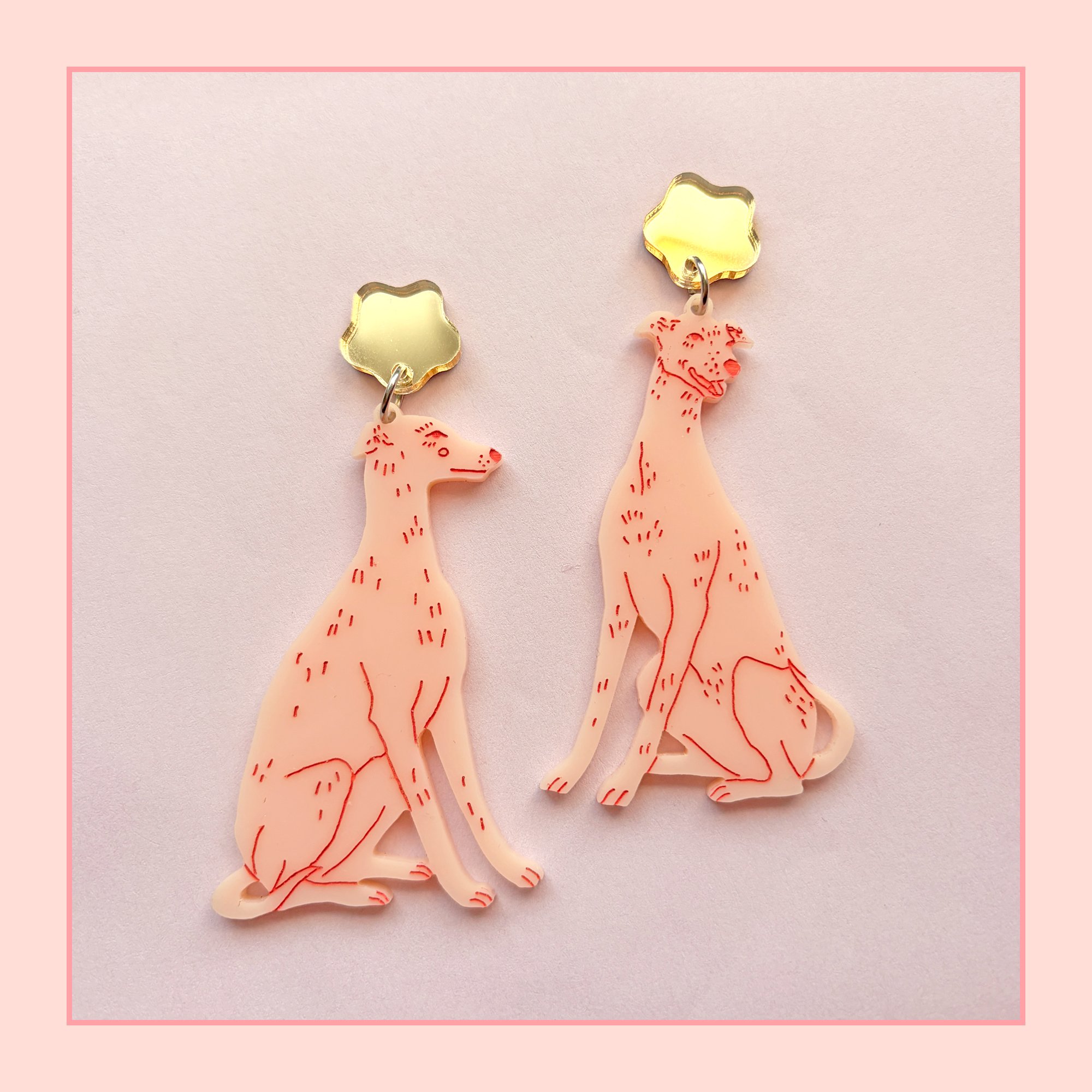 Sweet Doggos (Peach-Pink/Gold)
