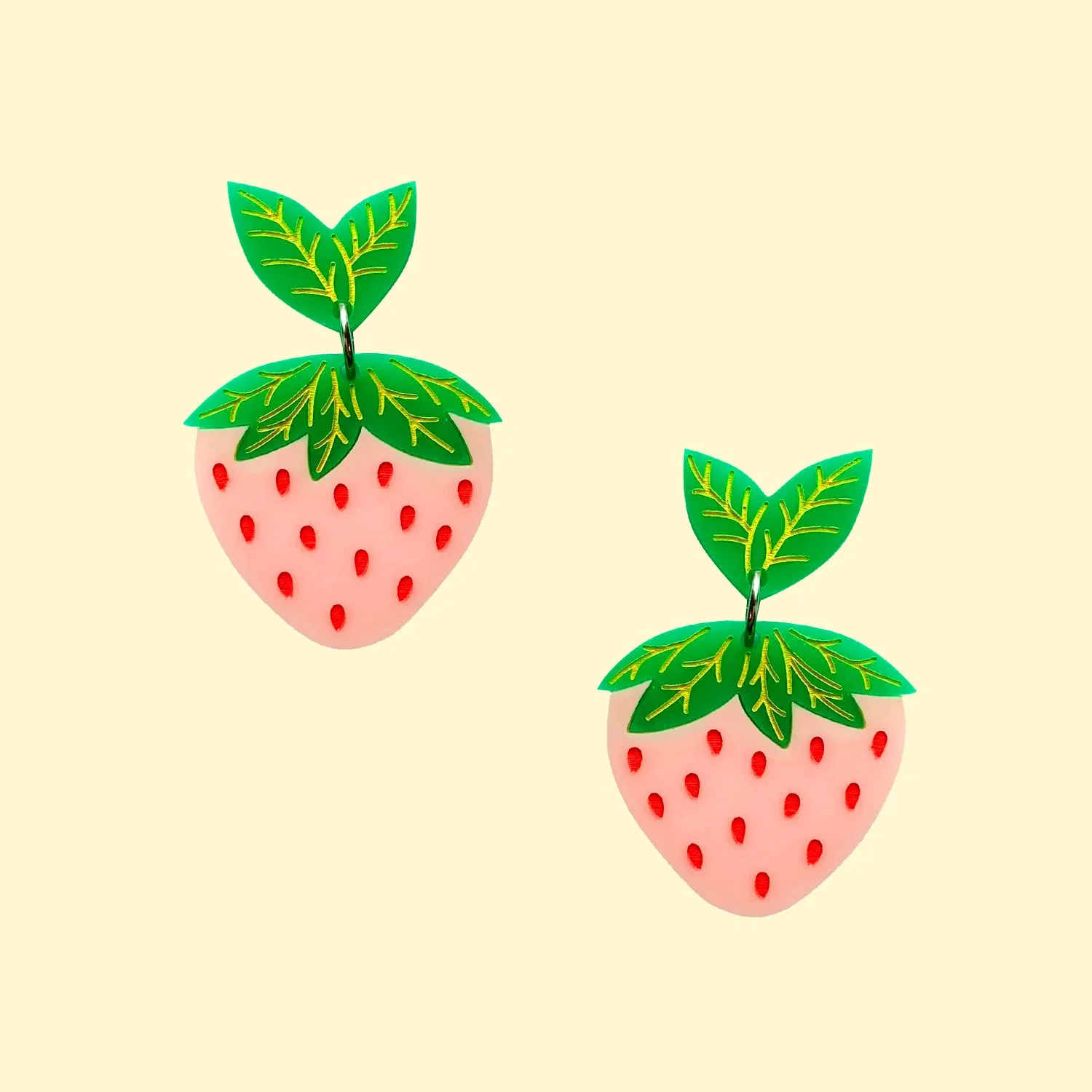 Strawberry Midi (Peach-Pink/Emerald Green)
