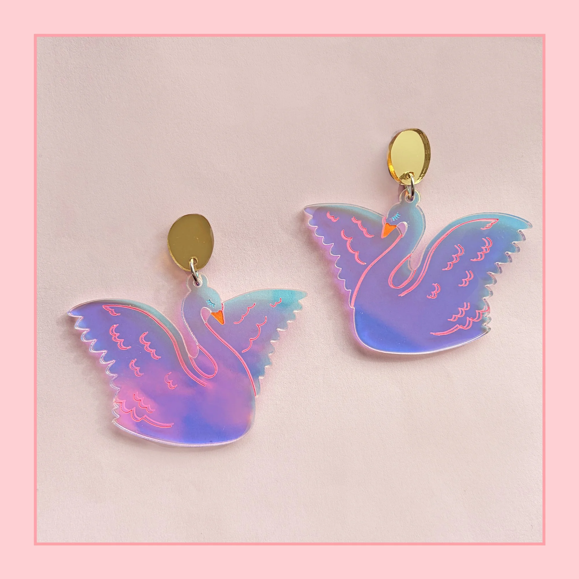 Swans (Iridescent/Gold)