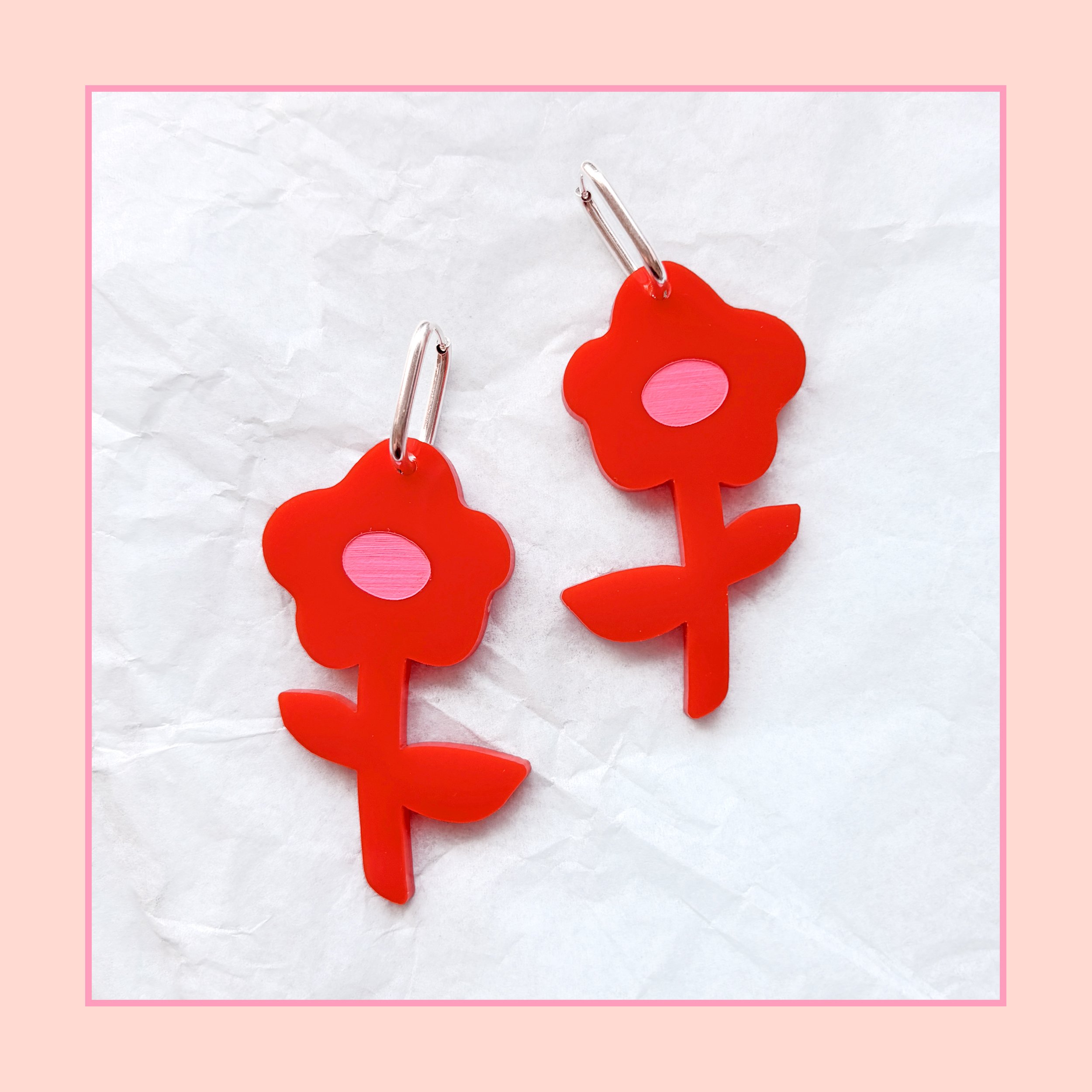 Flower Power Midi (70s Red)