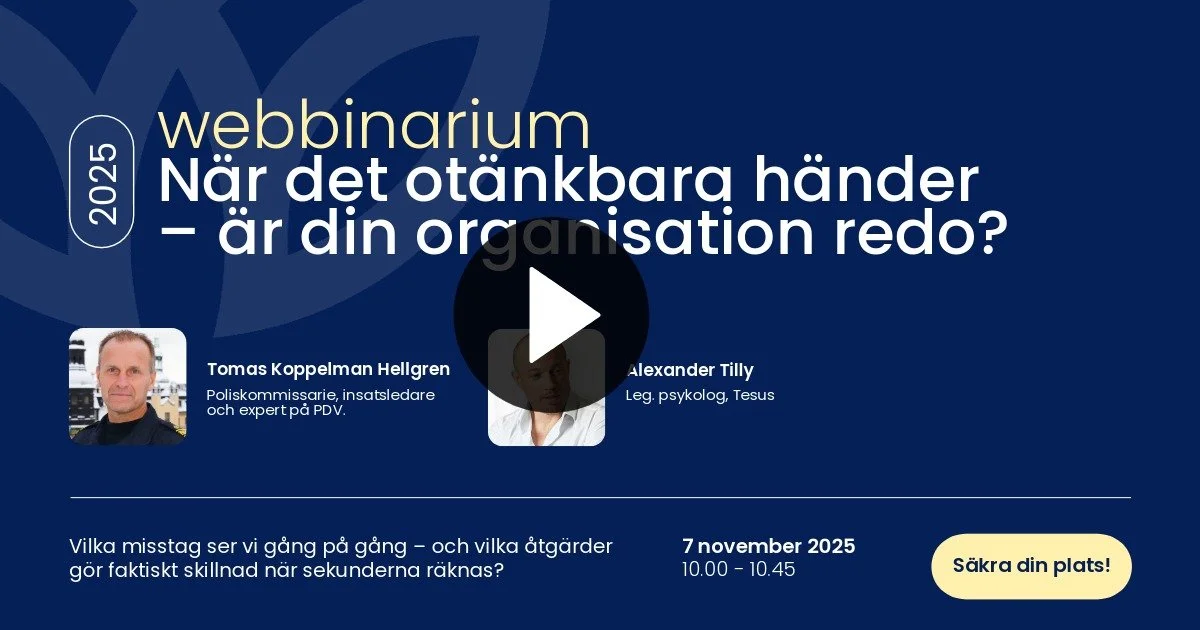 När det otänkbara händer – är din organisation redo?