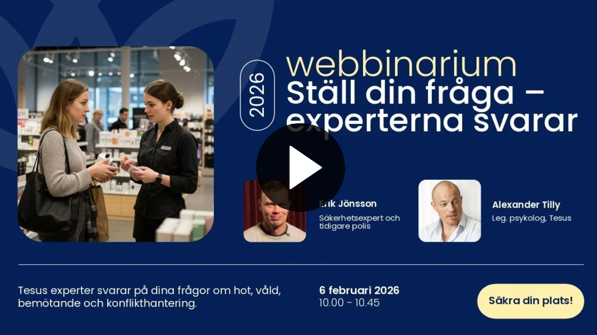Ställ din fråga – experterna svarar
