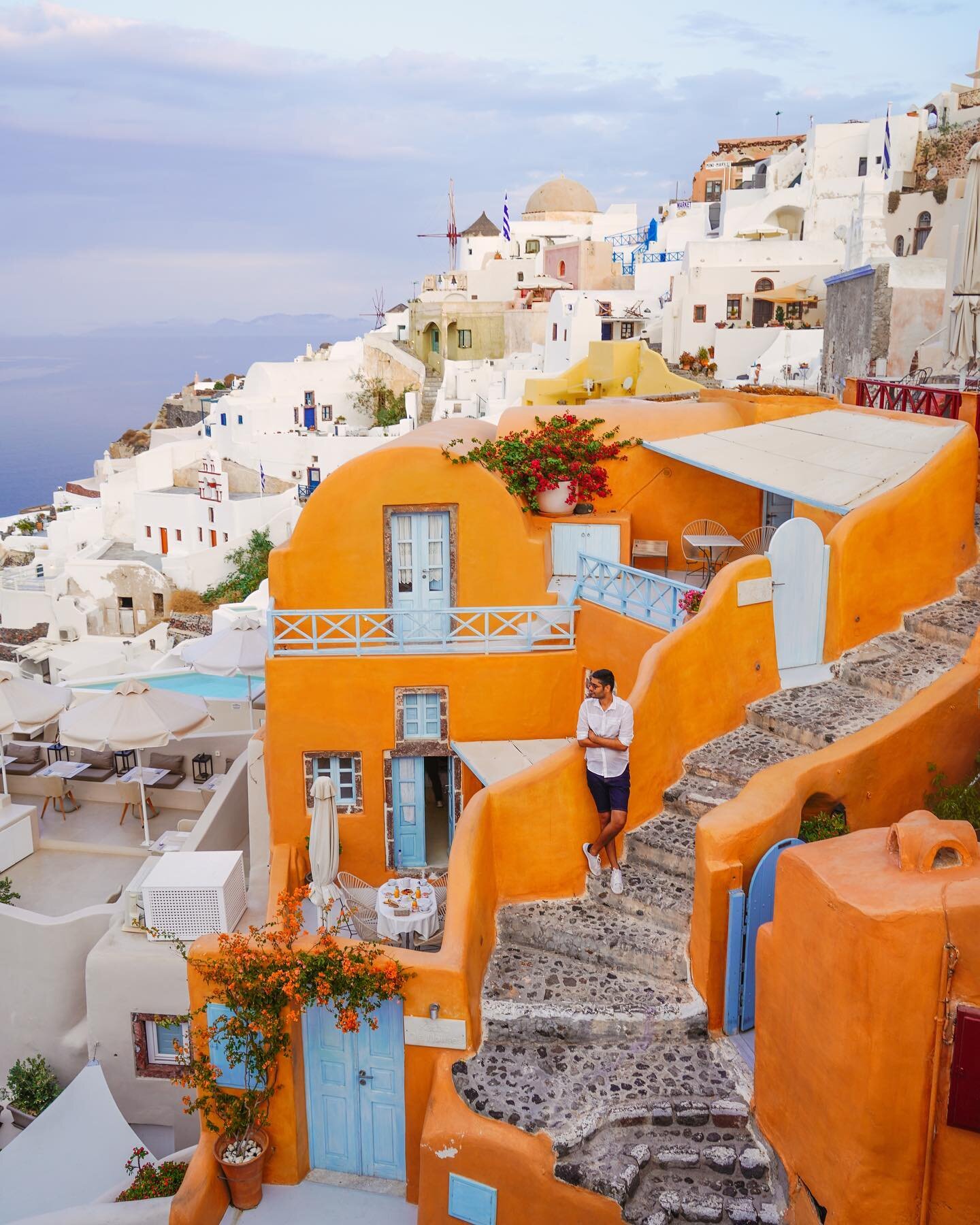 Best Instagram/photo spots in Santorini (save this post for later) 📸

1- Anastasis Church in Oia (the iconic blue domes)
2- Two bell churches in Oia (2 mins away from Anastasis Church) 
3- Oia Castle view at sunset or sunrise
4- Kastro Oia Houses (o