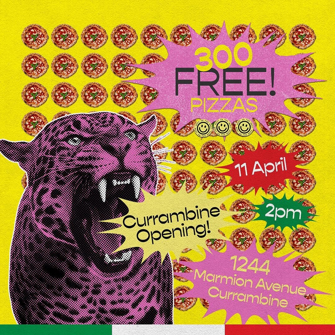 🚨TOMORROW🚨2Pm🚨Currambine🚨
300 FREE Margaritas.
100 $25 Vouchers for first 100 persons in line.
🐆Best in The West