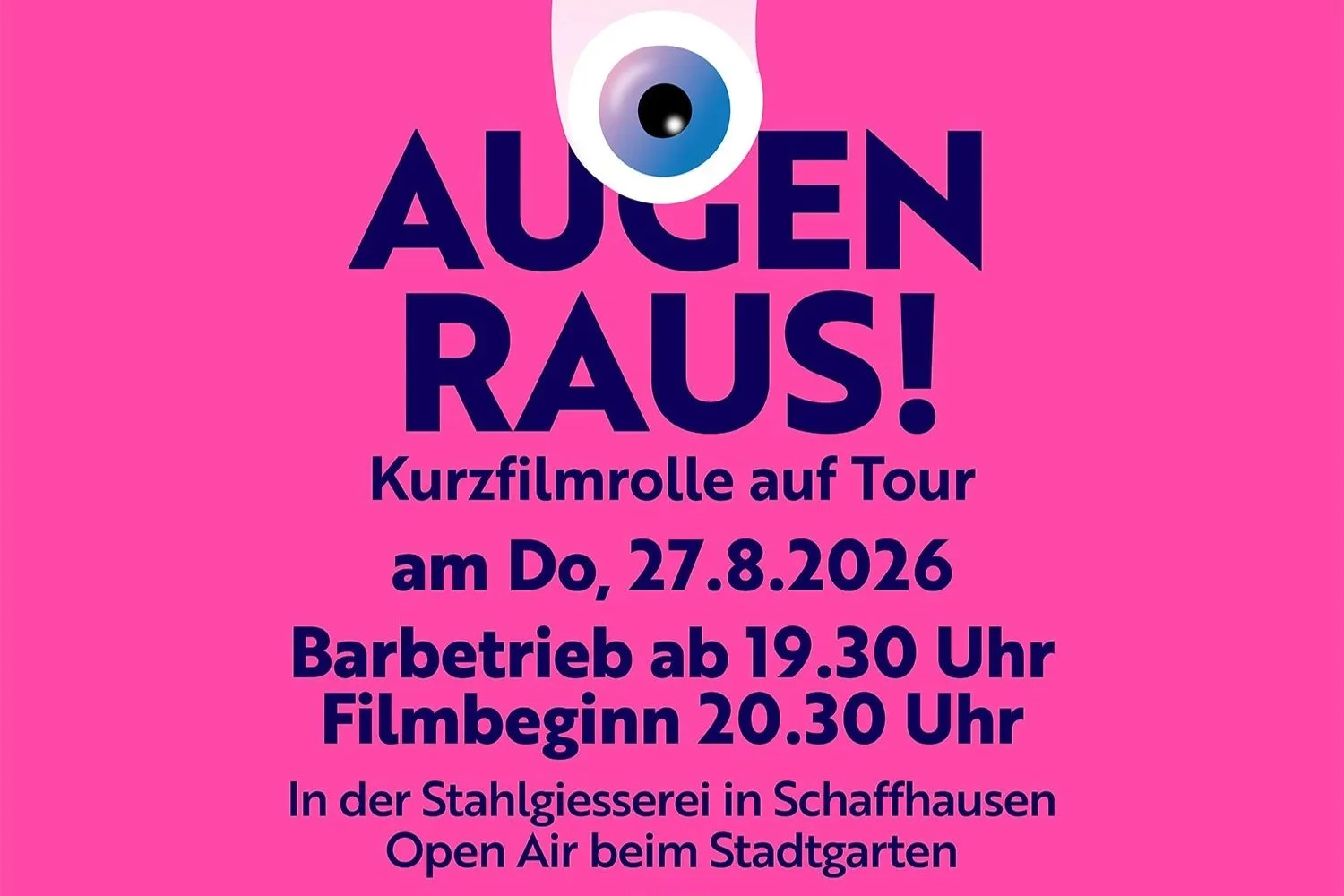Das Schaffhauser Kurzfilm Open Air.