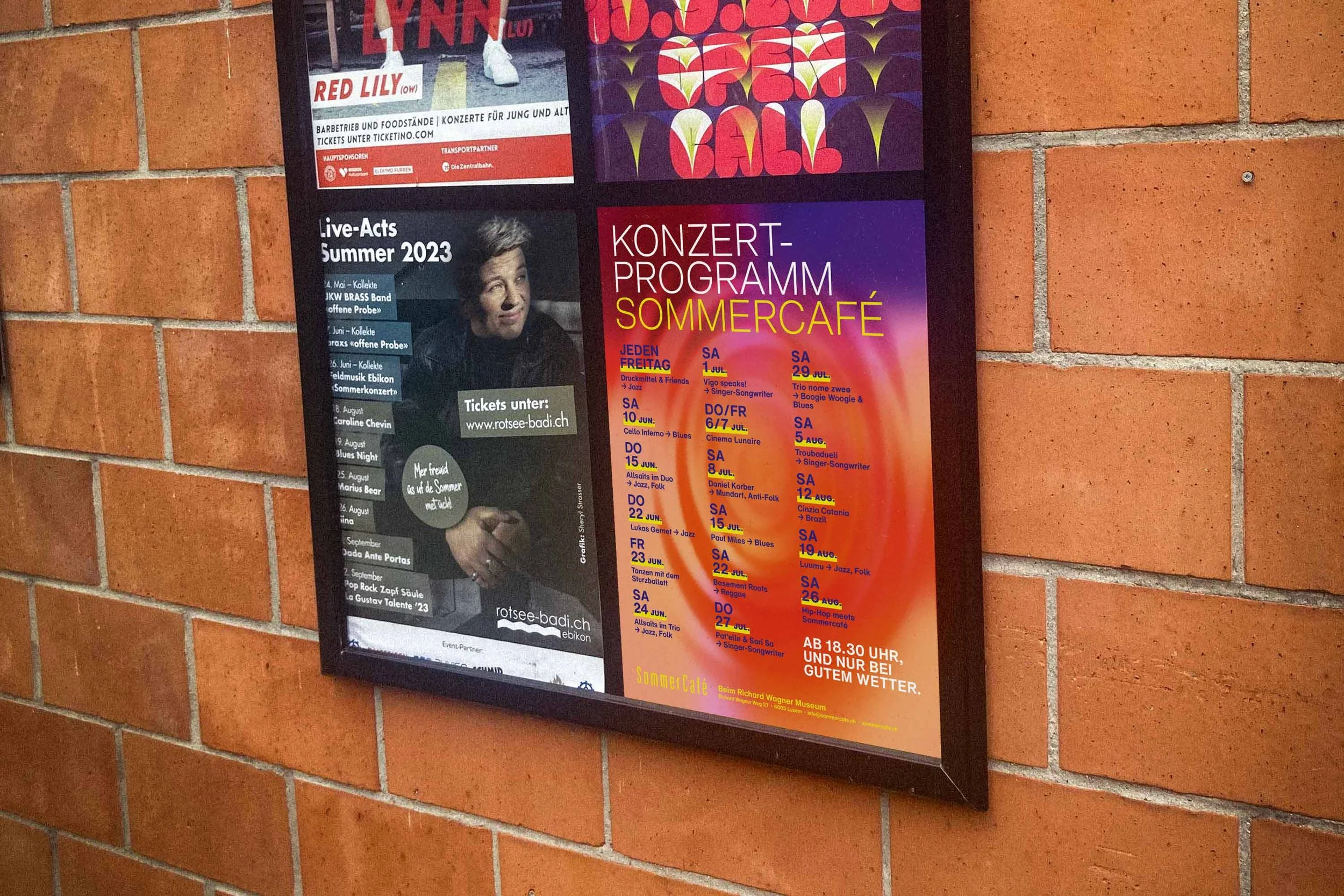 Plakatgestaltung für eine Konzertreihe