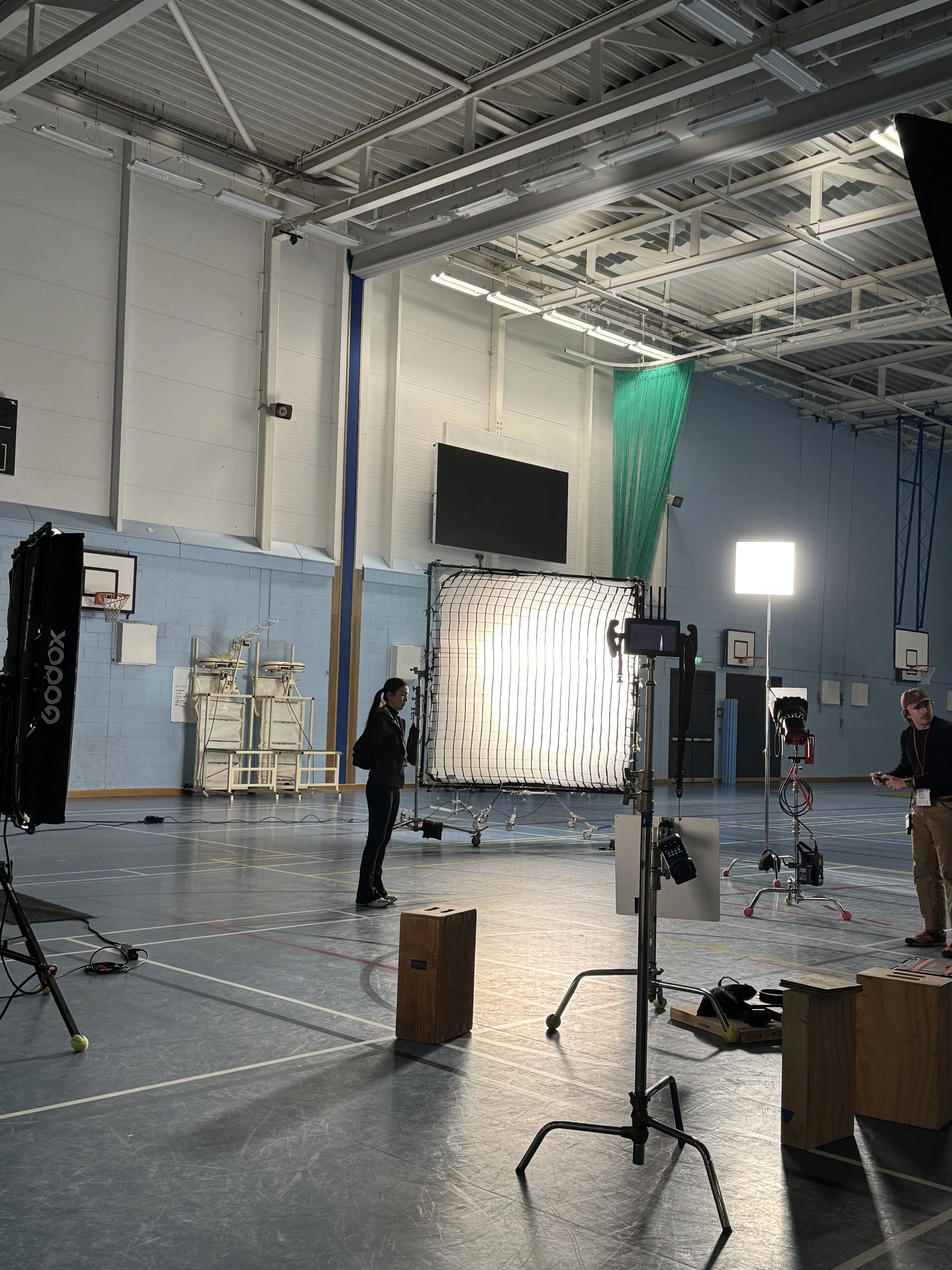 BTS of Kitt Medical shoot in London