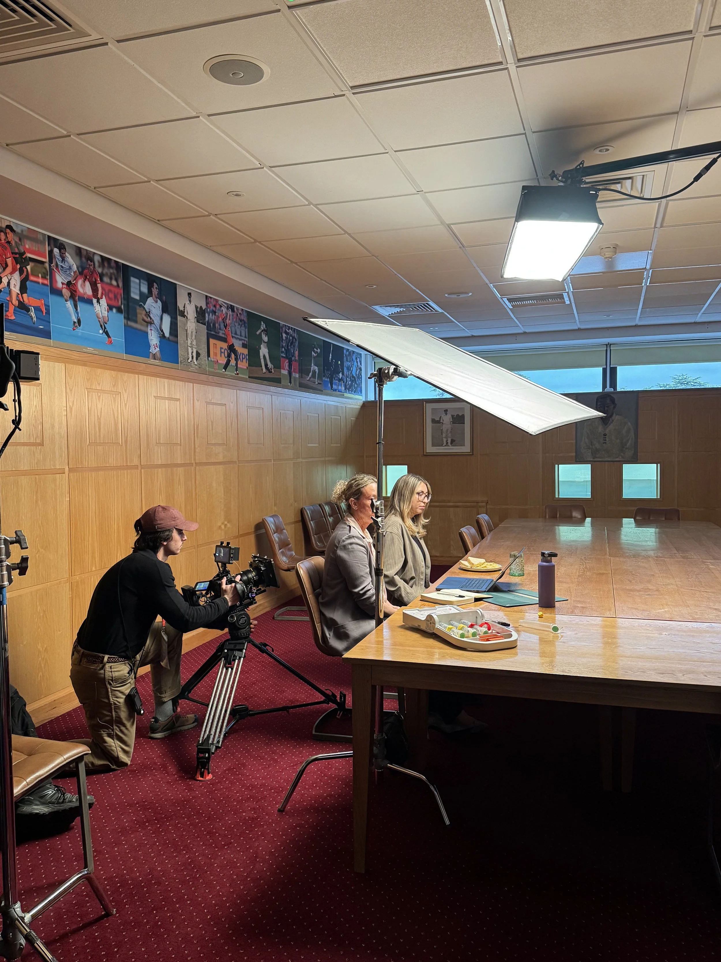 BTS of Kitt Medical shoot in London