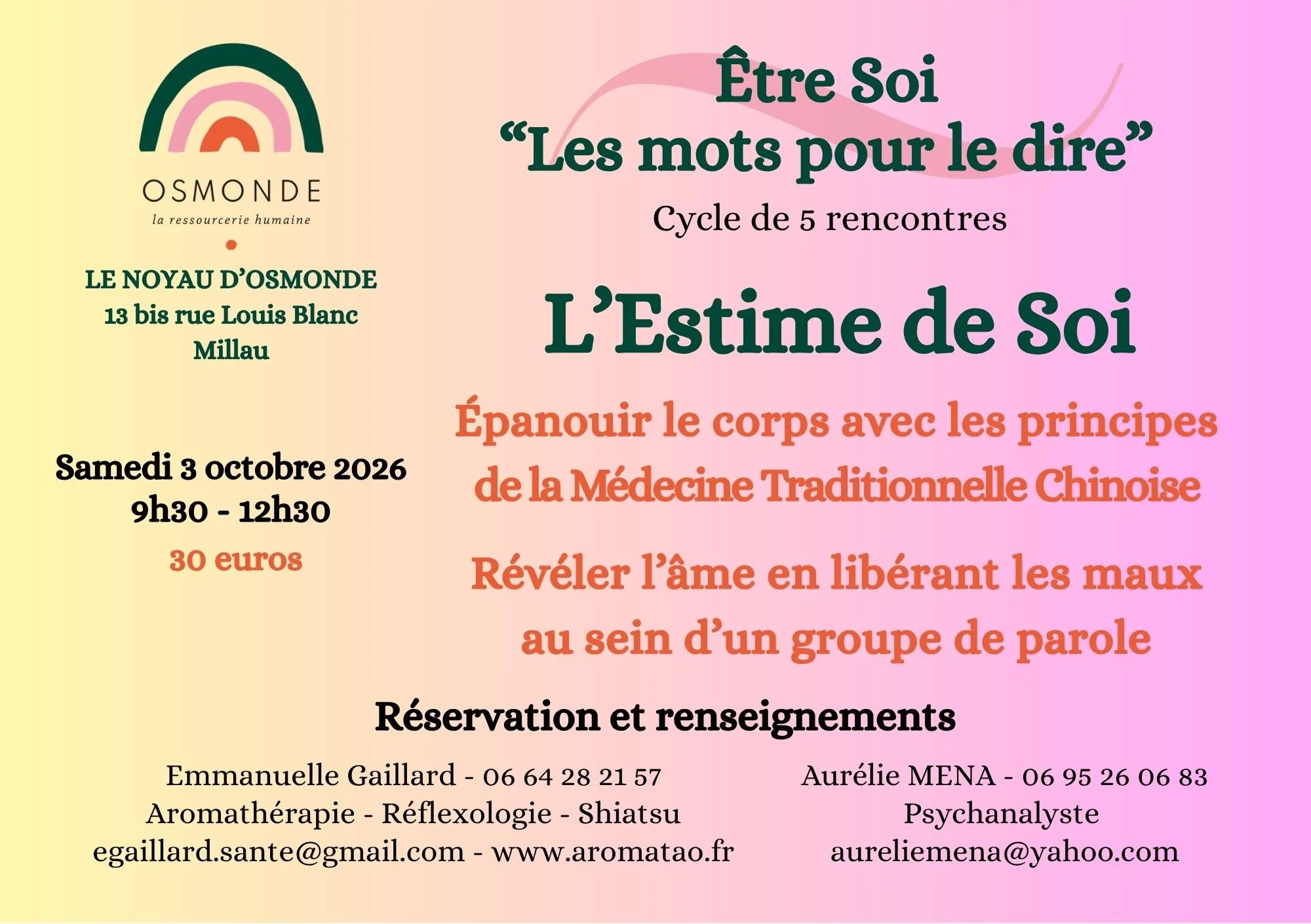 L’estime de soi “Les mots pour le dire” | Emmanuelle Gaillard et Aurélie Ména