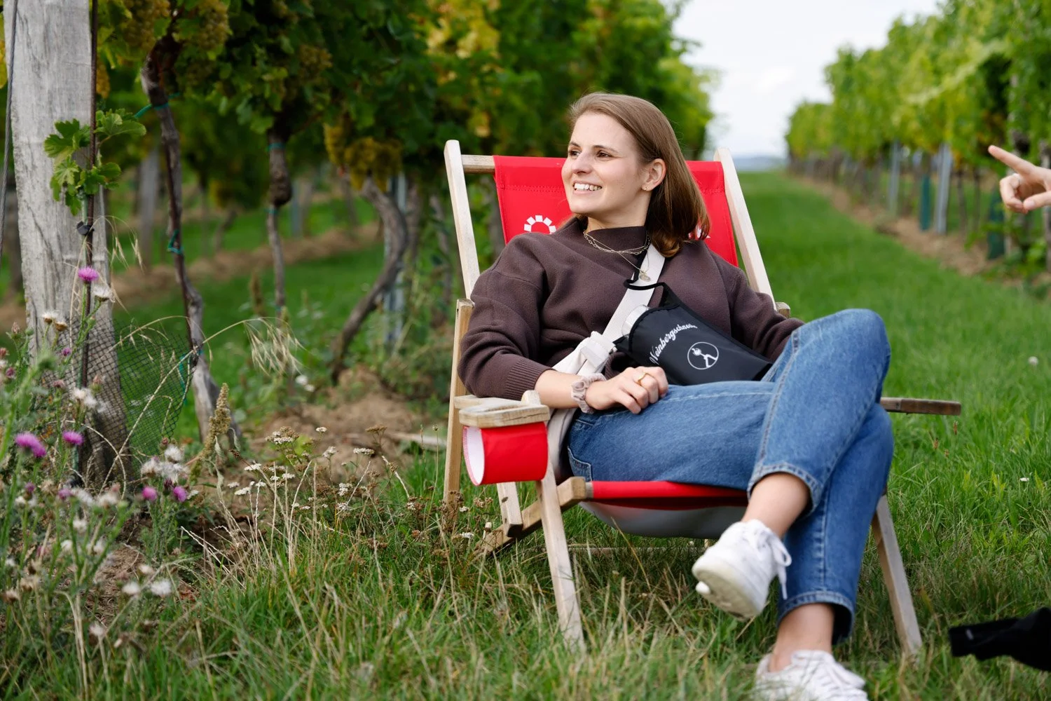 Eventfotografie – Teilnehmende weibliche Person bei Wanderung