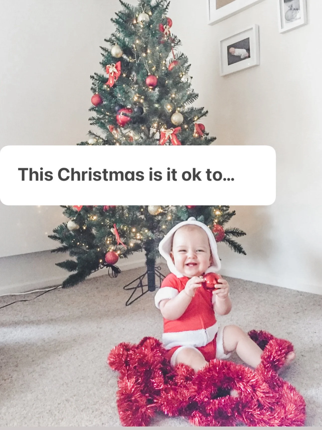 Share this with your mum friends who could use this reminder. 

Christmas is a time that is so exciting for kids but can also be overstimulating and overwhelming which can lead to dysregulation! 

But Christmas is also a time where you might feel the