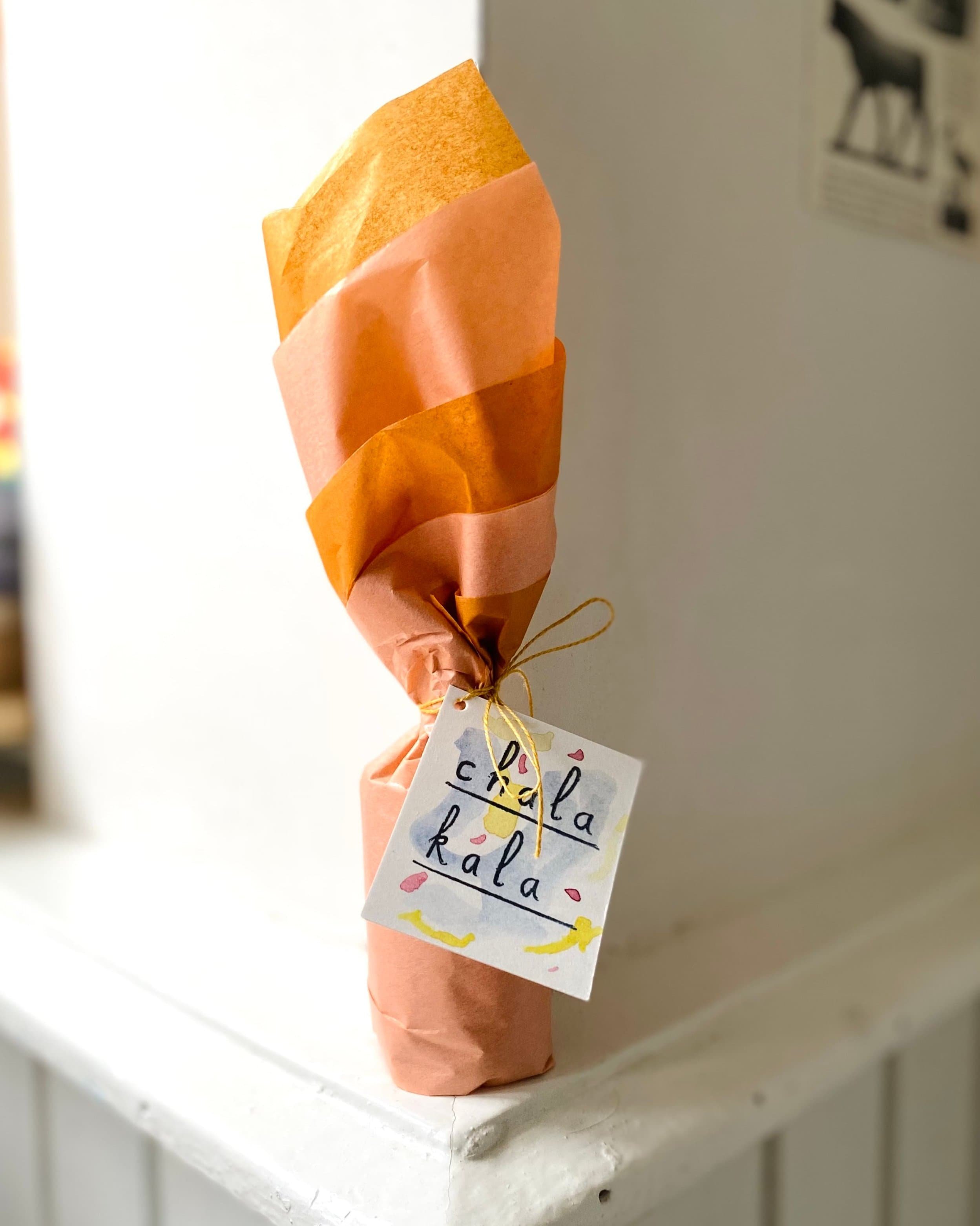chala kala wrapped bottle