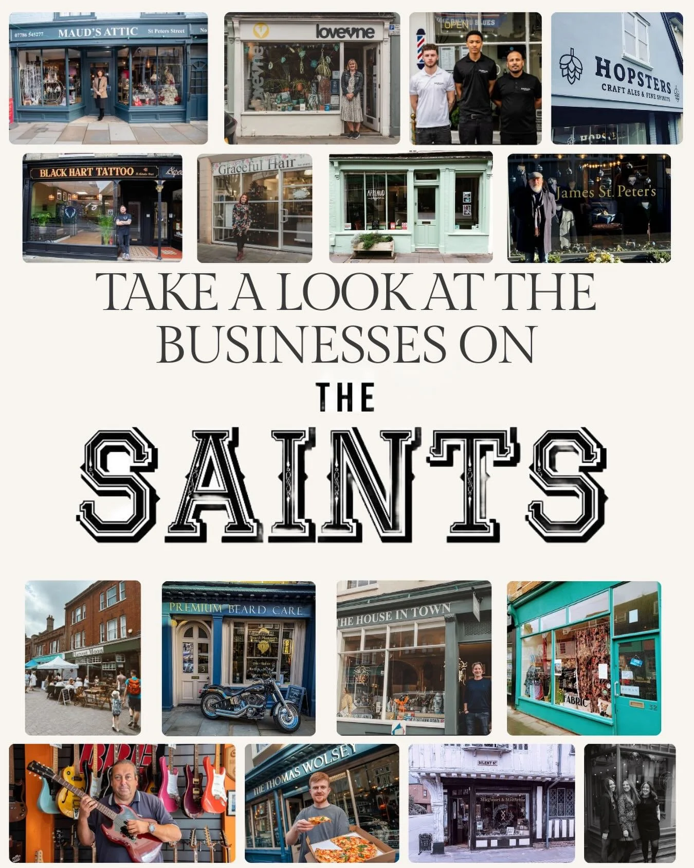 Take a look at our page for all businesses on @thesaintsipswich