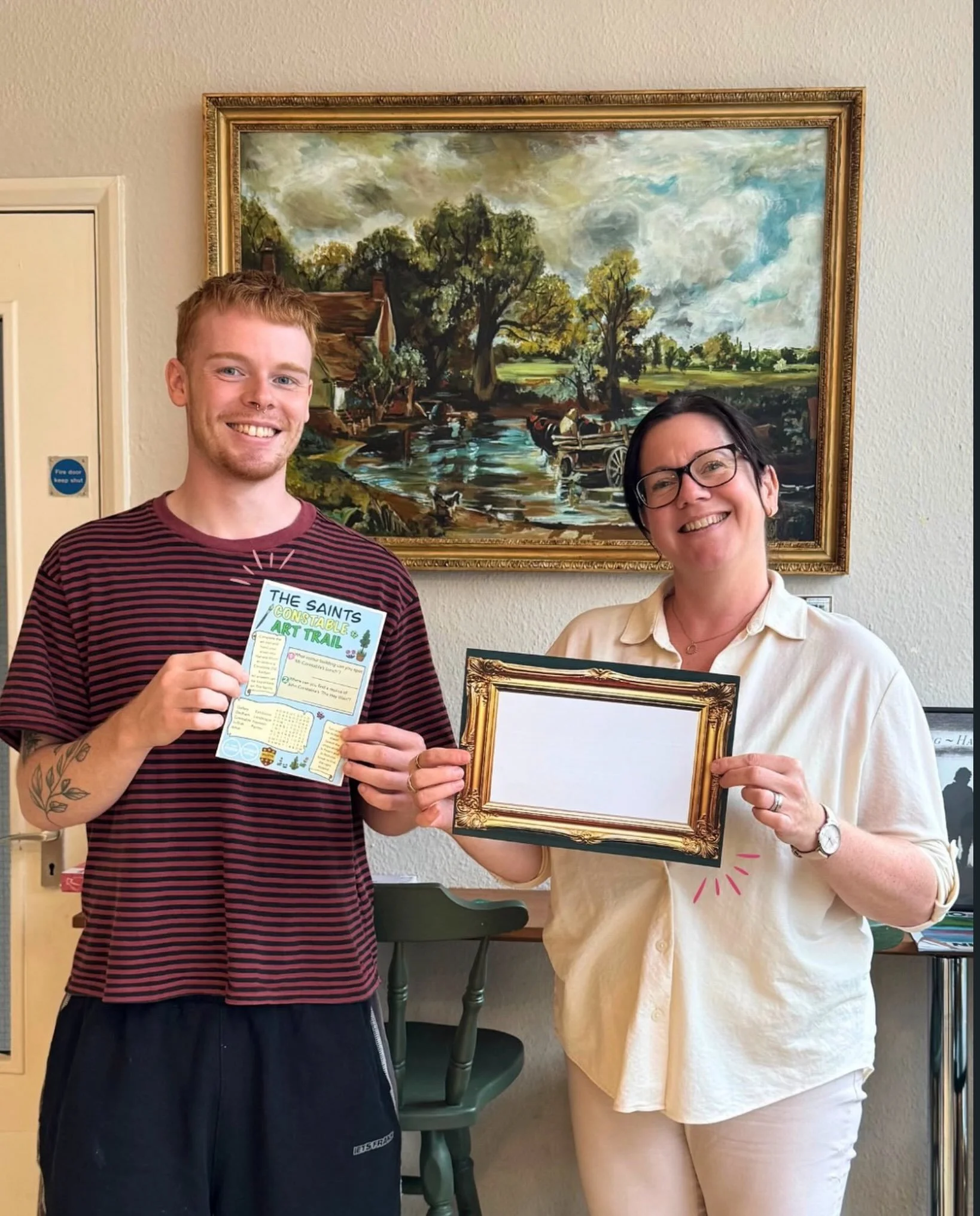 Calling all young artists!

Flynn @harvestmoon.suffolk here at @thesaintsipswich have teamed with @allaboutipswich to bring some Constable-inspired family fun to town!
During the rest of August, September and early October, grab a free Constable 250 