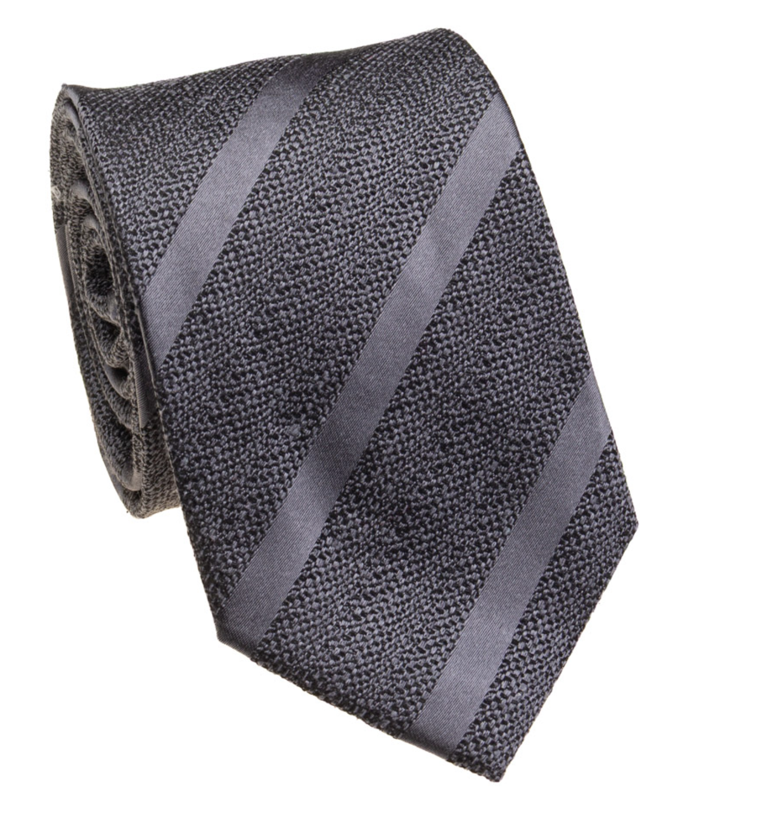 Grey Striped Tie