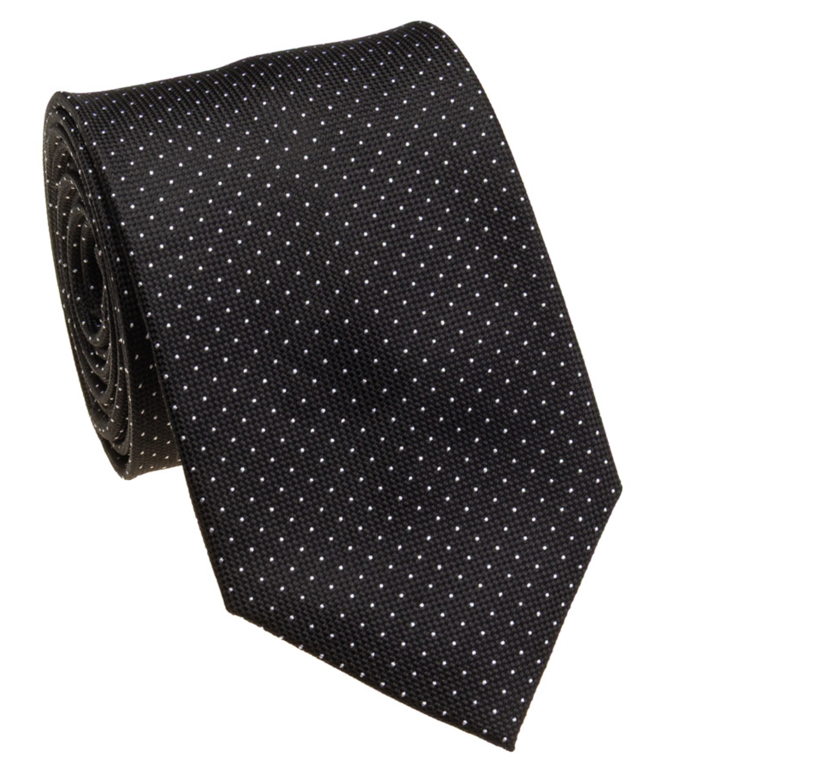 Black Microdot Tie