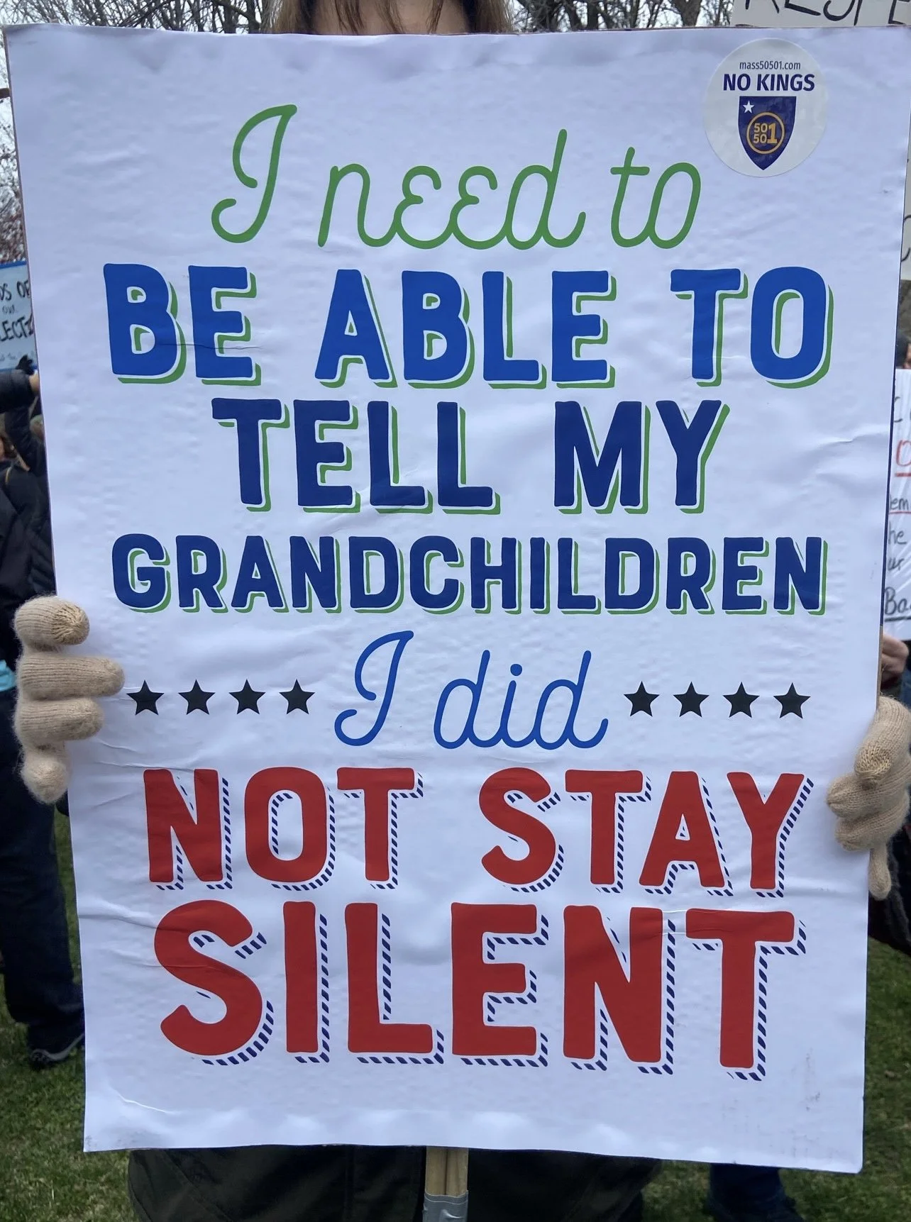 2025 MDTC Protest Sign