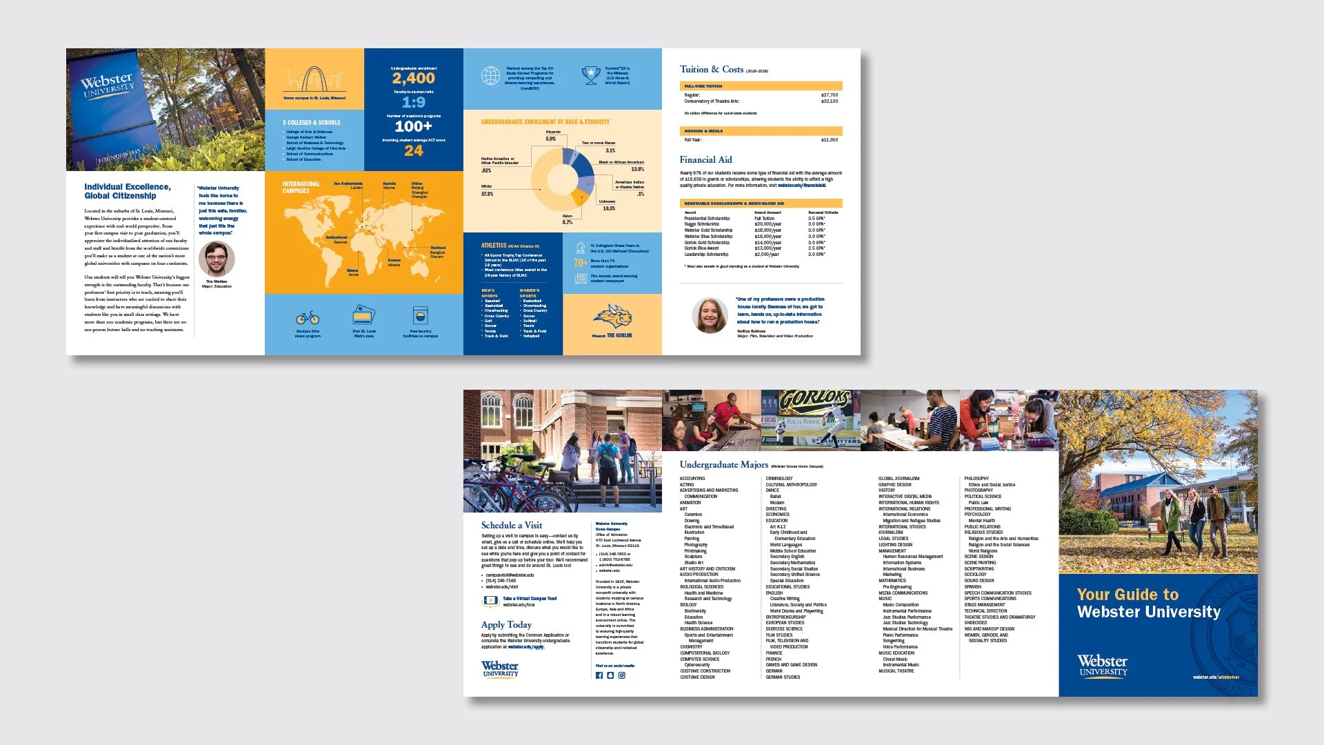 Booklet with infographics
