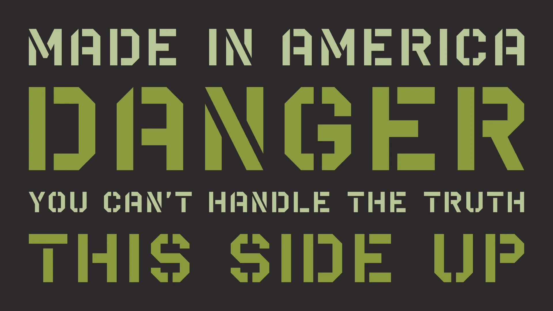 Type specimen example of the font Bridge